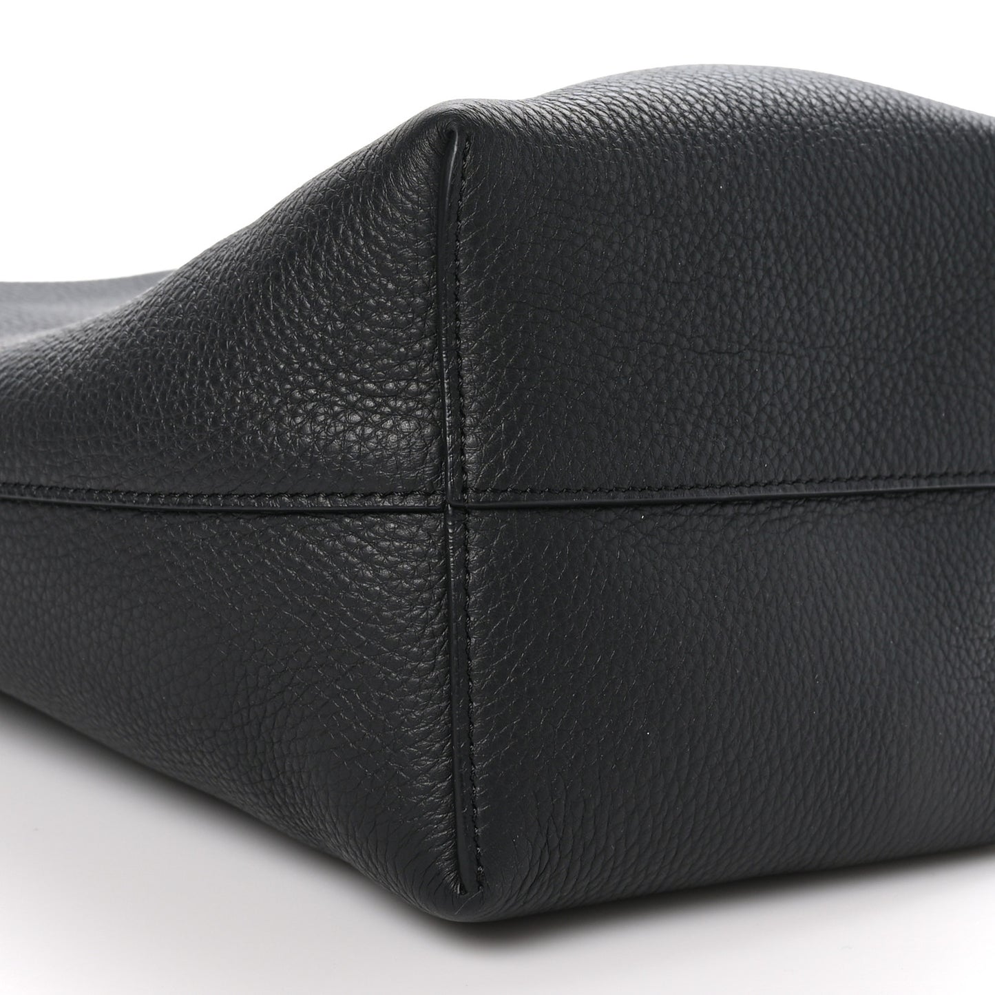 Grained Calfskin Small N/S Park Tote Black