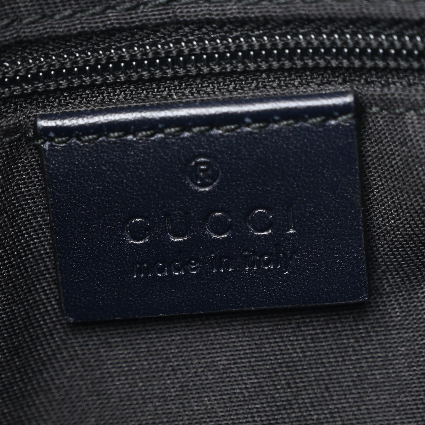 GG Supreme Monogram Web Flat Messenger Bag Navy