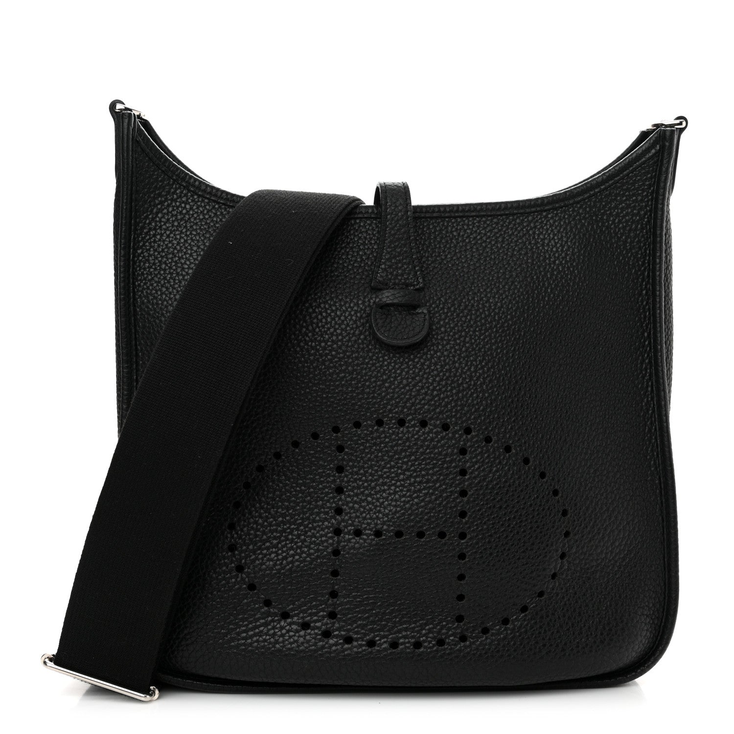 Hermes Taurillon Clemence Evelyne III PM Black 1 of 12