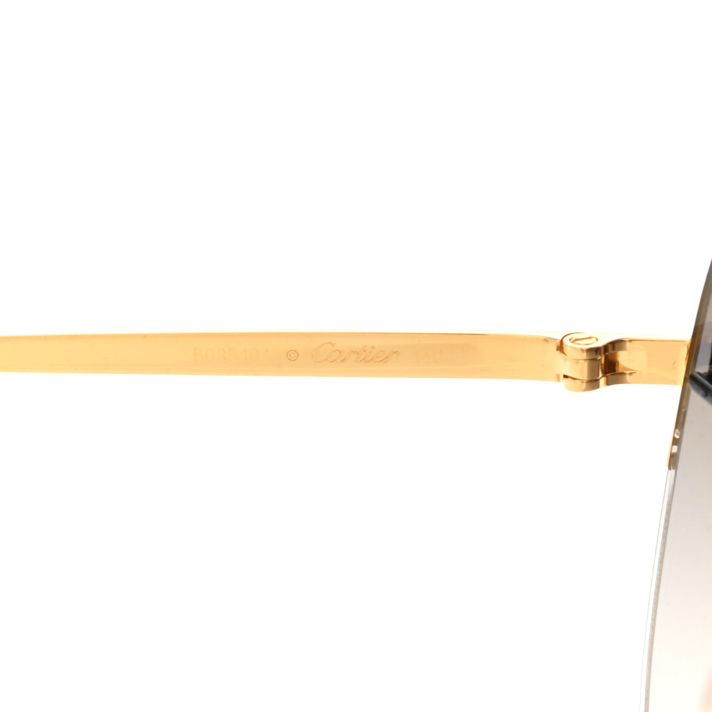 Panthere De Cartier Aviator Sunglasses Gold