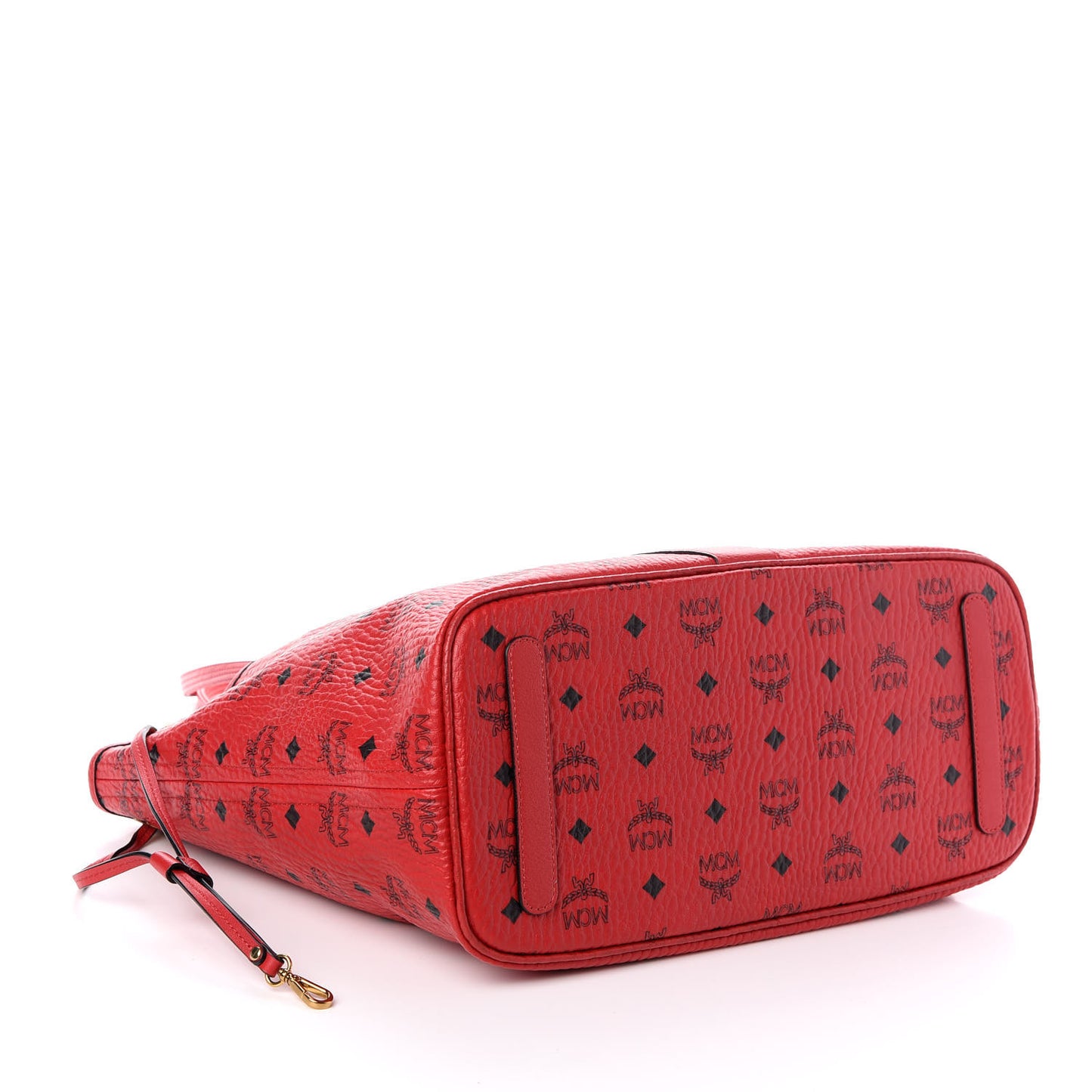 Visetos Medium Liz Reversible Shopper Tote Ruby Red