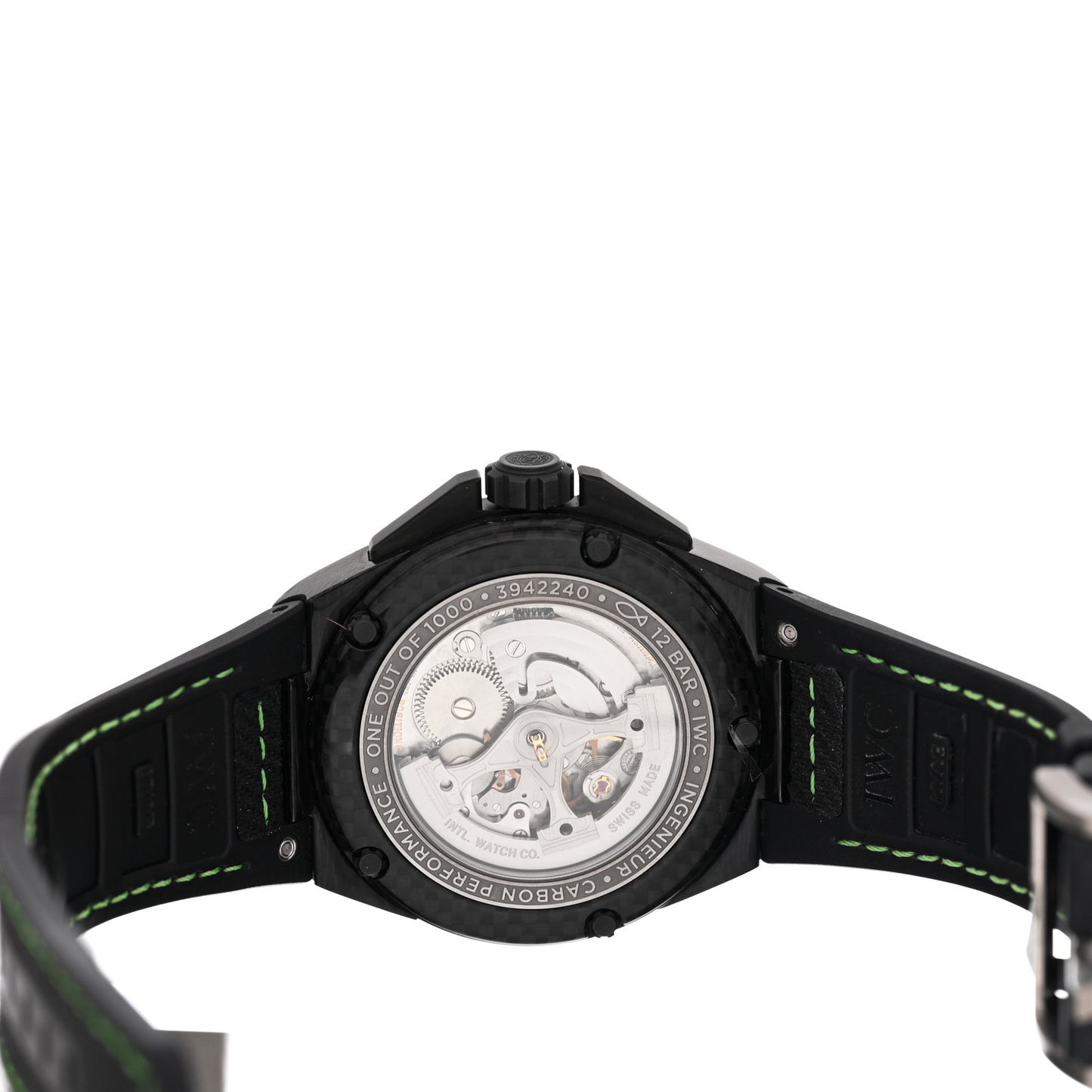 Black Carbon Rubber 46mm Ingenieur Automatic Watch Black IW322404