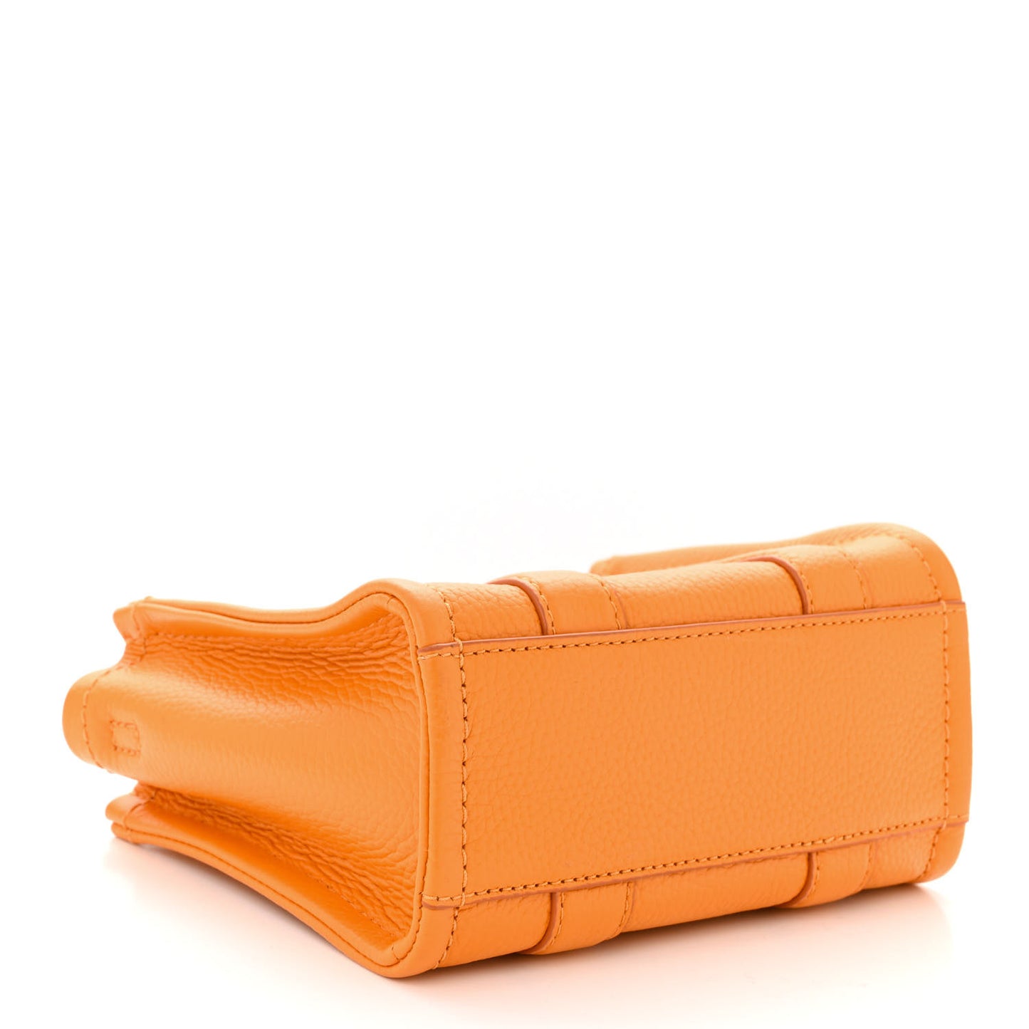 Grained Calfskin Mini The Tote Bag Artisan Gold