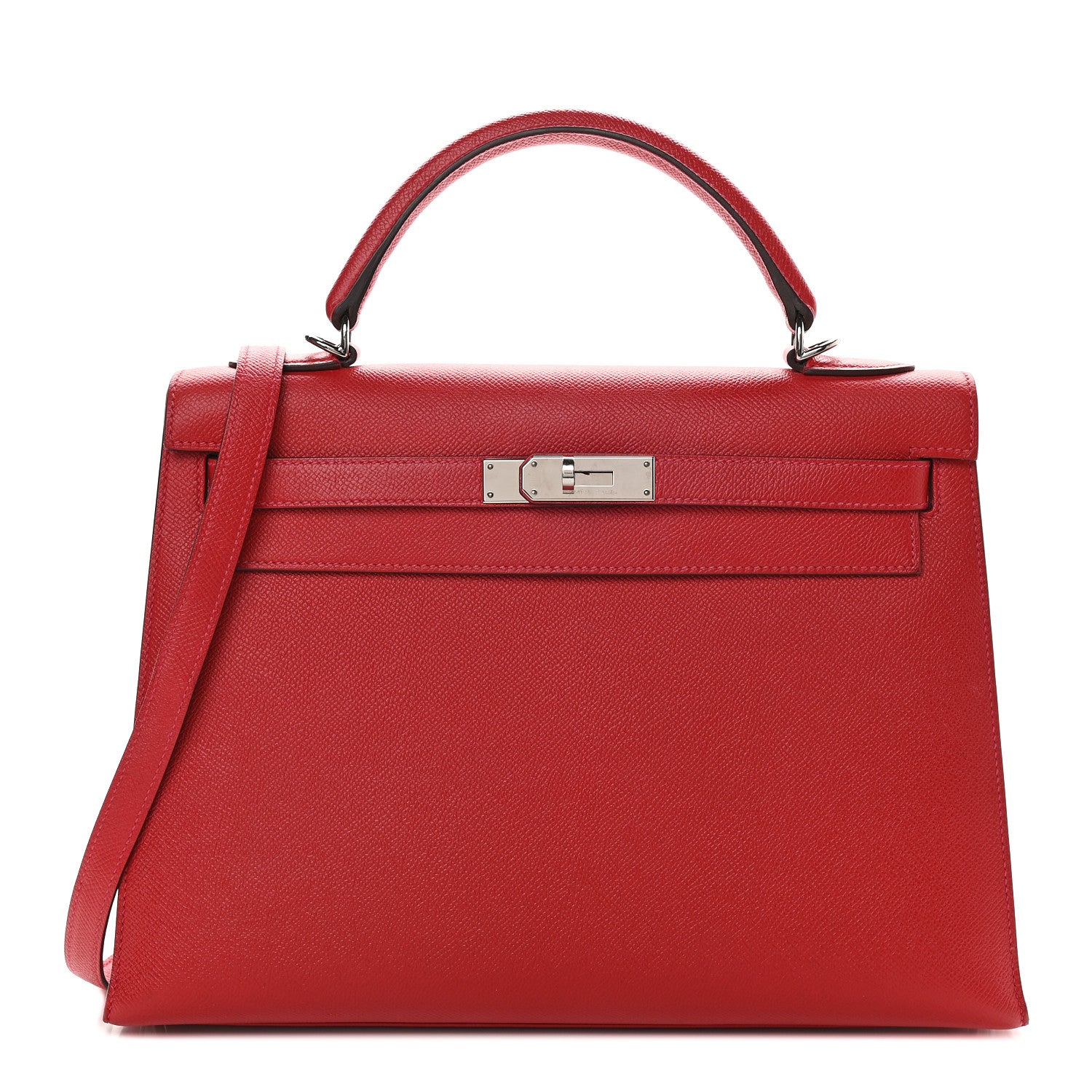 Hermes Epsom Kelly Sellier 32 Rouge Casaque 1 of 29