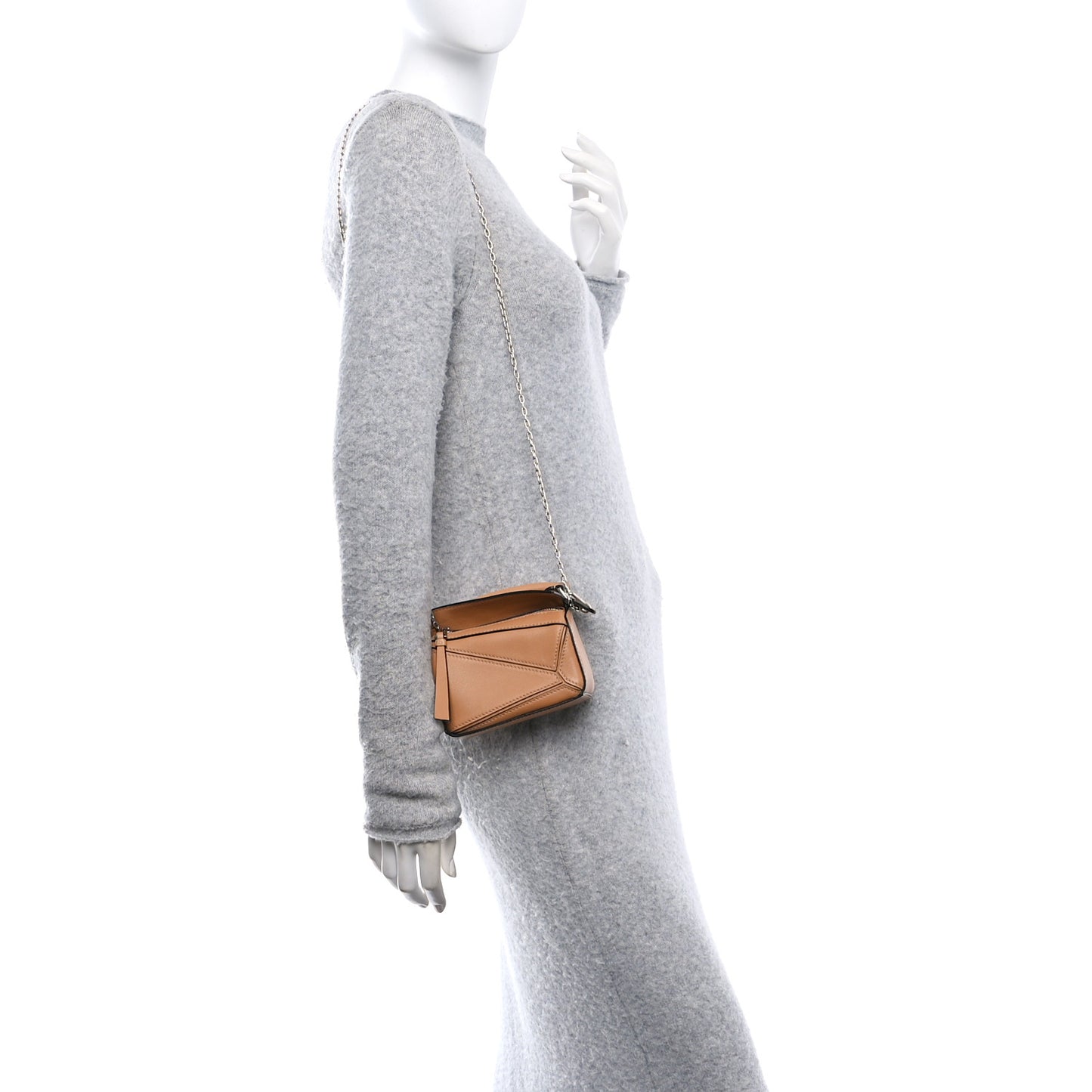 Calfskin Nano Puzzle Bag Warm Desert