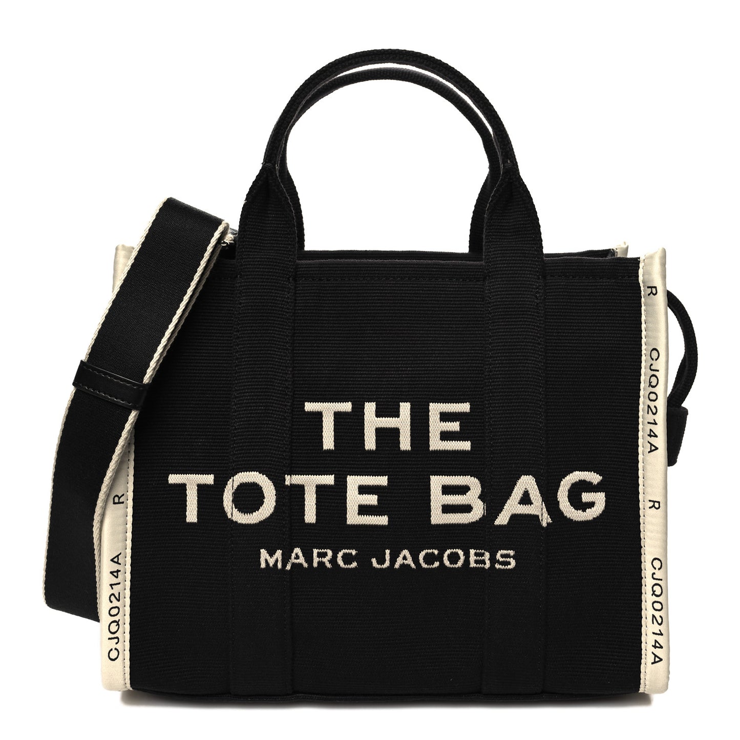 Cotton Canvas Medium The Jacquard Tote Bag Black