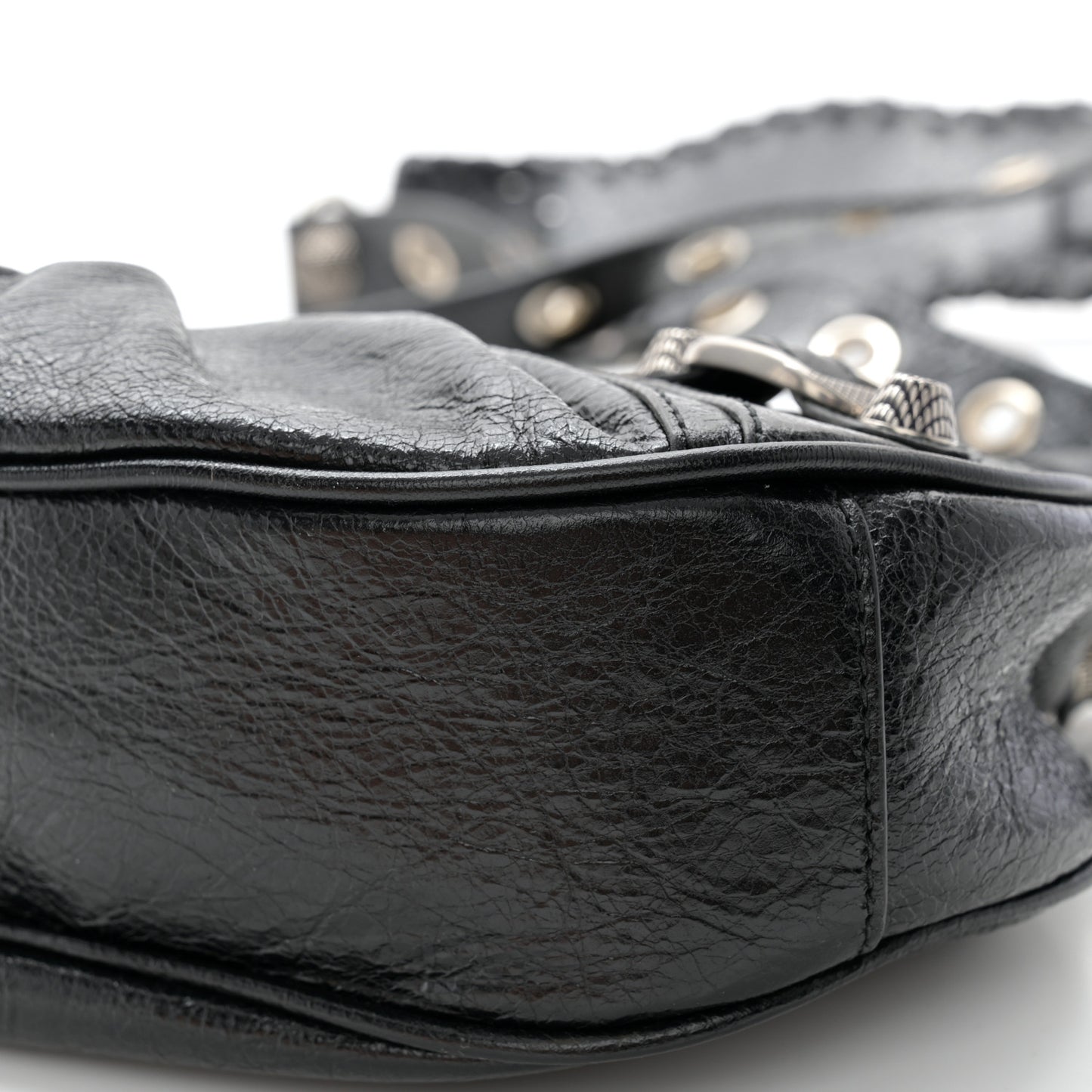 Agneau Arena Le Cagole Shoulder Bag XS Black