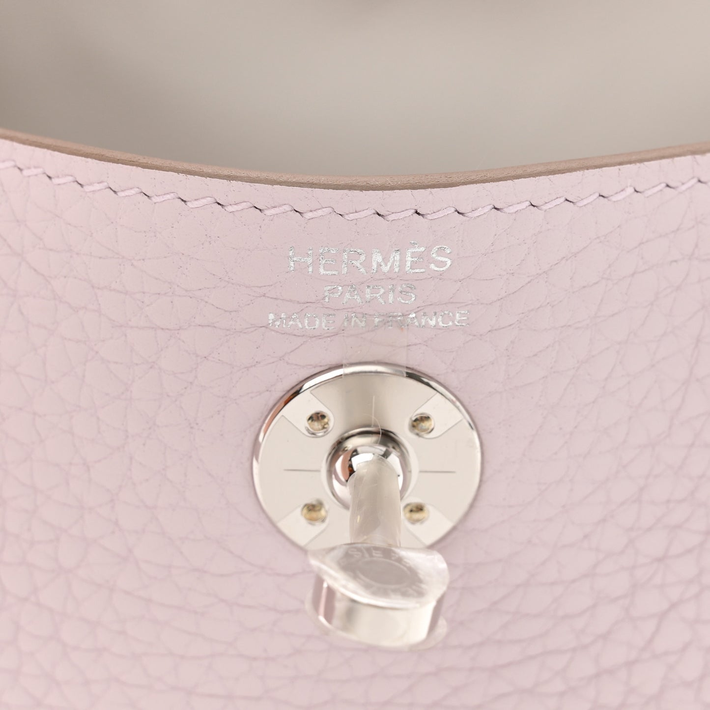 Taurillon Clemence Verso Mini Lindy 20 Mauve Pale Mushroom