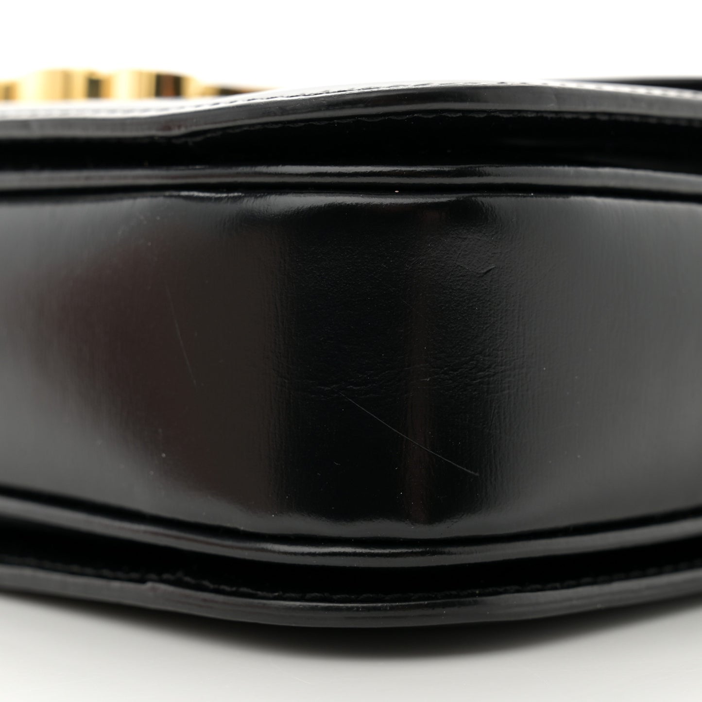 Shiny Calfskin Medium Triomphe Black