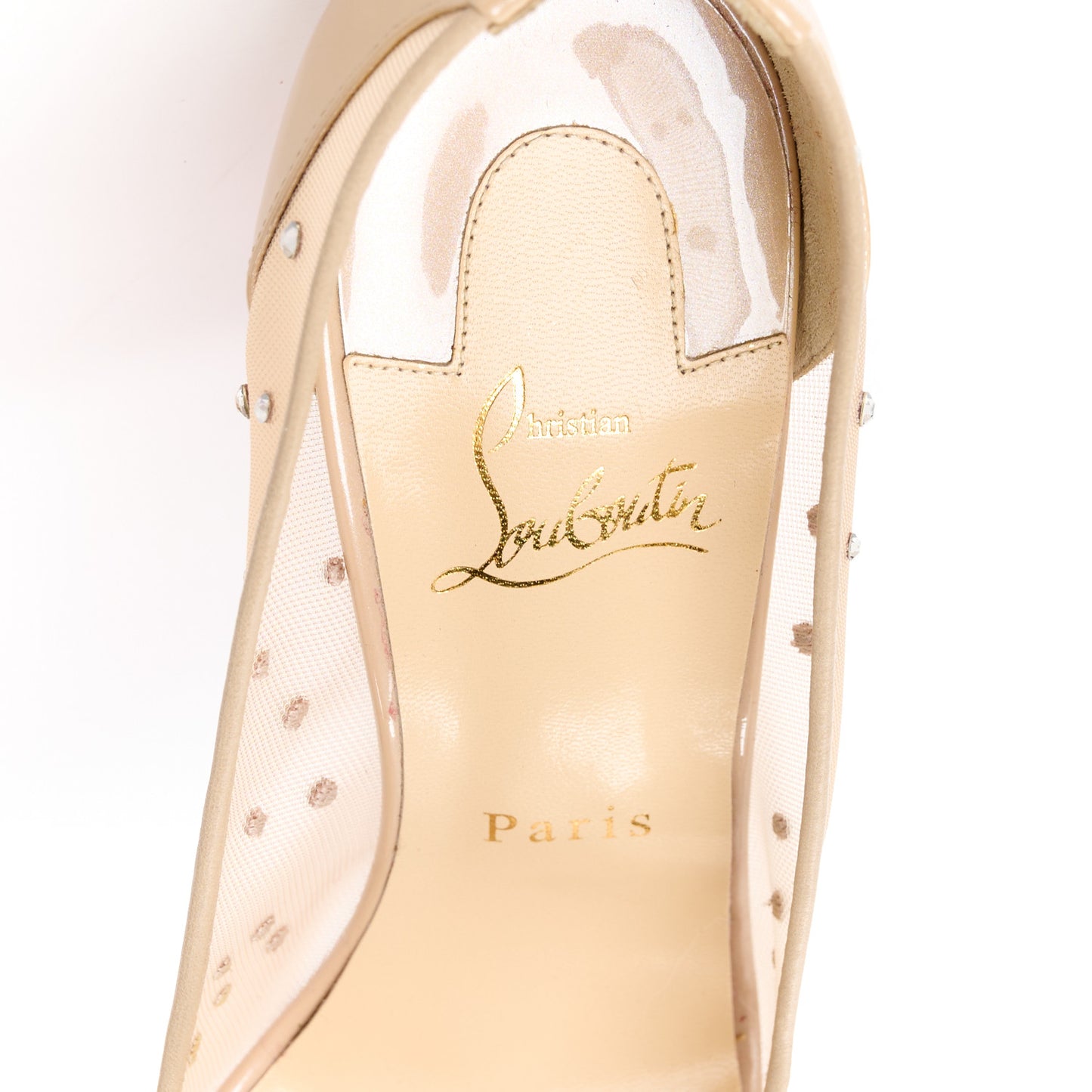 Suede Lame Crystal Strass Follies 100 Pumps 39 Light Silk