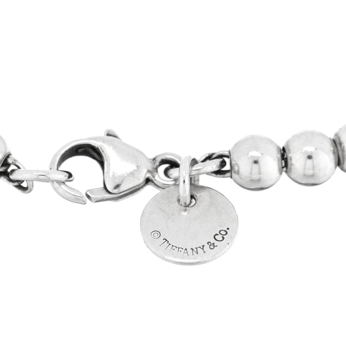 Sterling Silver 4mm Bow Bead Bracelet