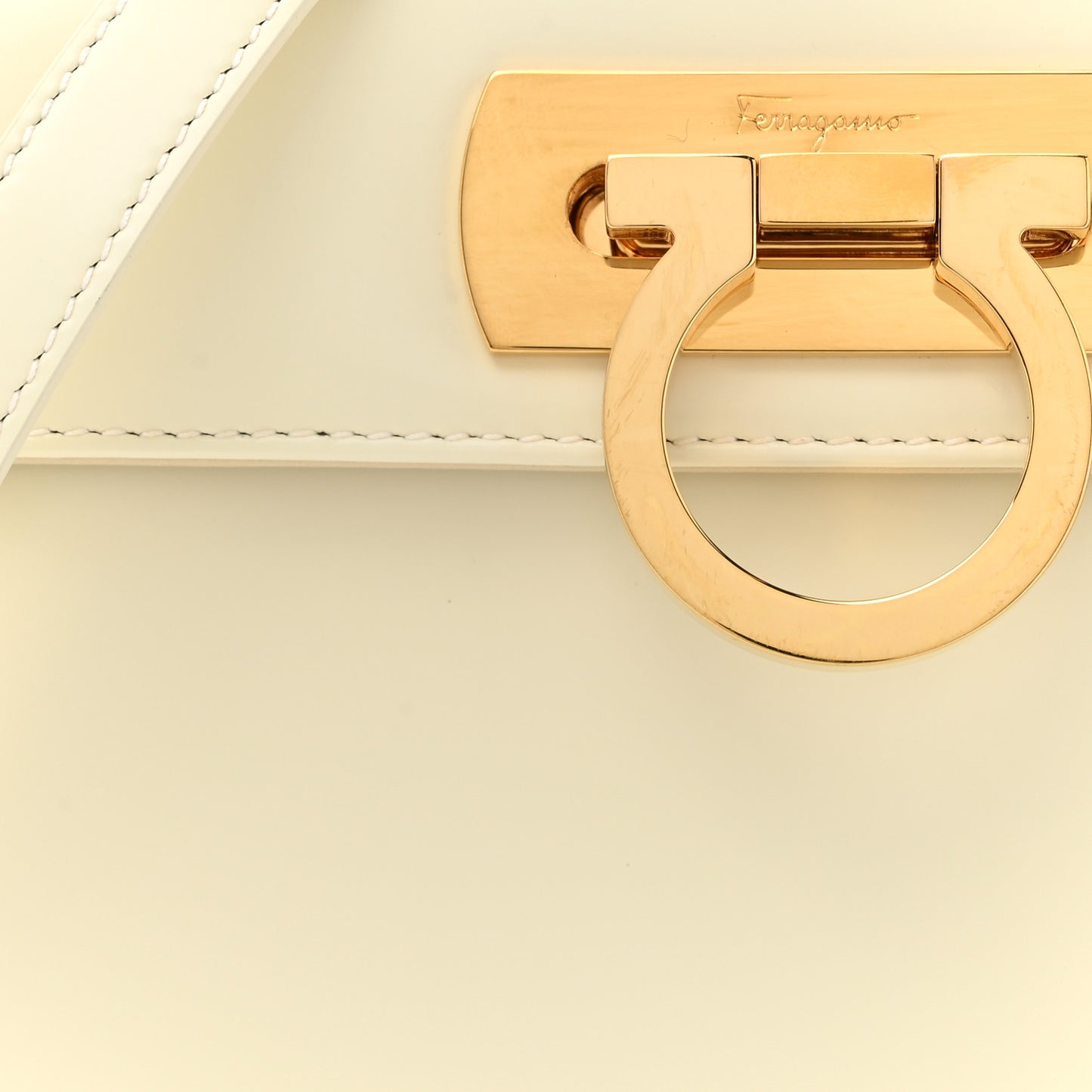 Brushed Off Calfskin Small Iconic Top Handle Bag Magnolia