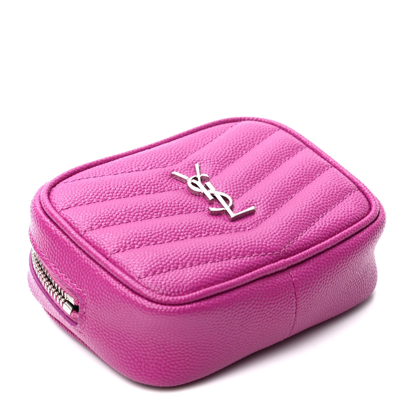 Grain De Poudre Matelasse Monogram Baby Lou Camera Bag Electric Fuxia