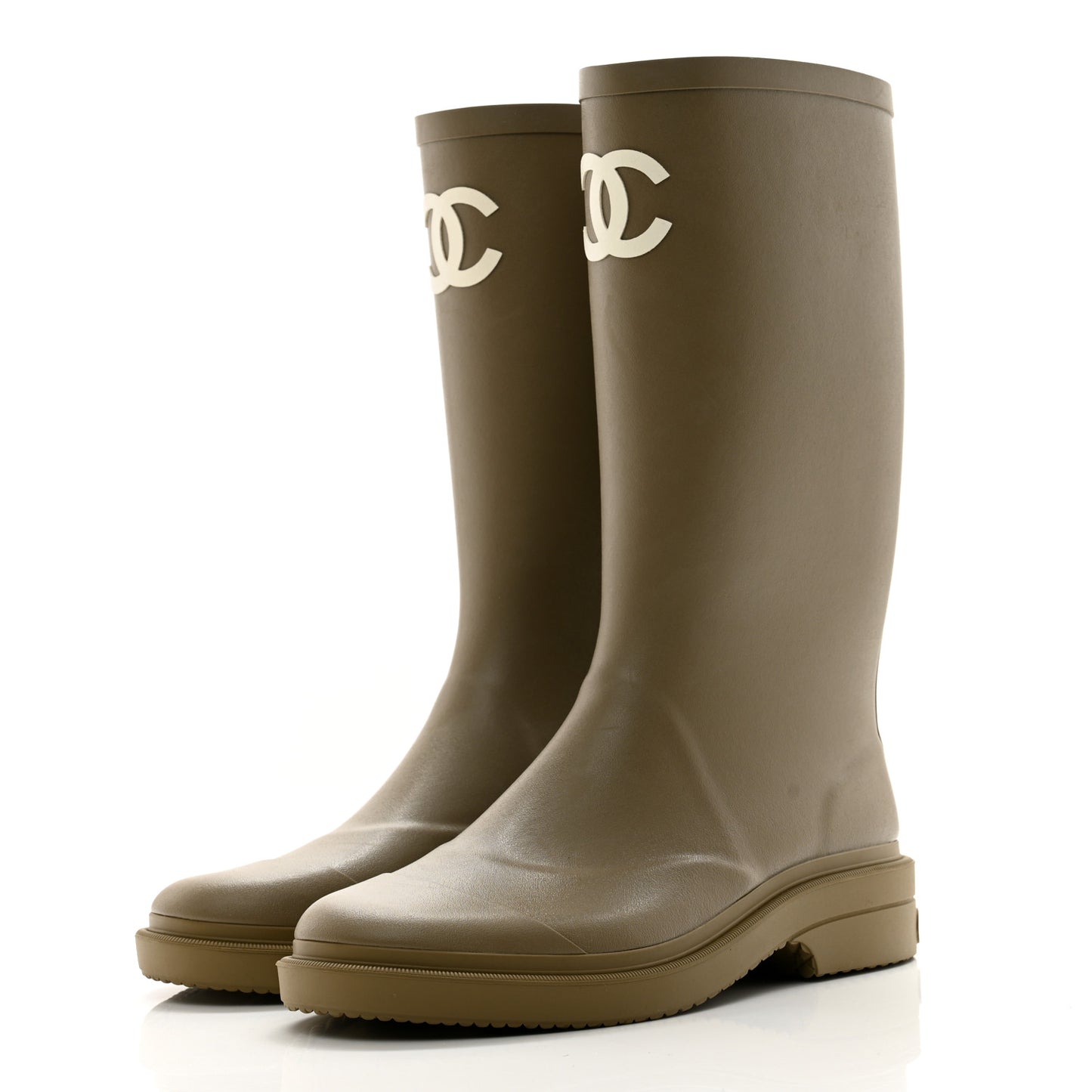 Caoutchouk CC High Boots 39 Dark Beige
