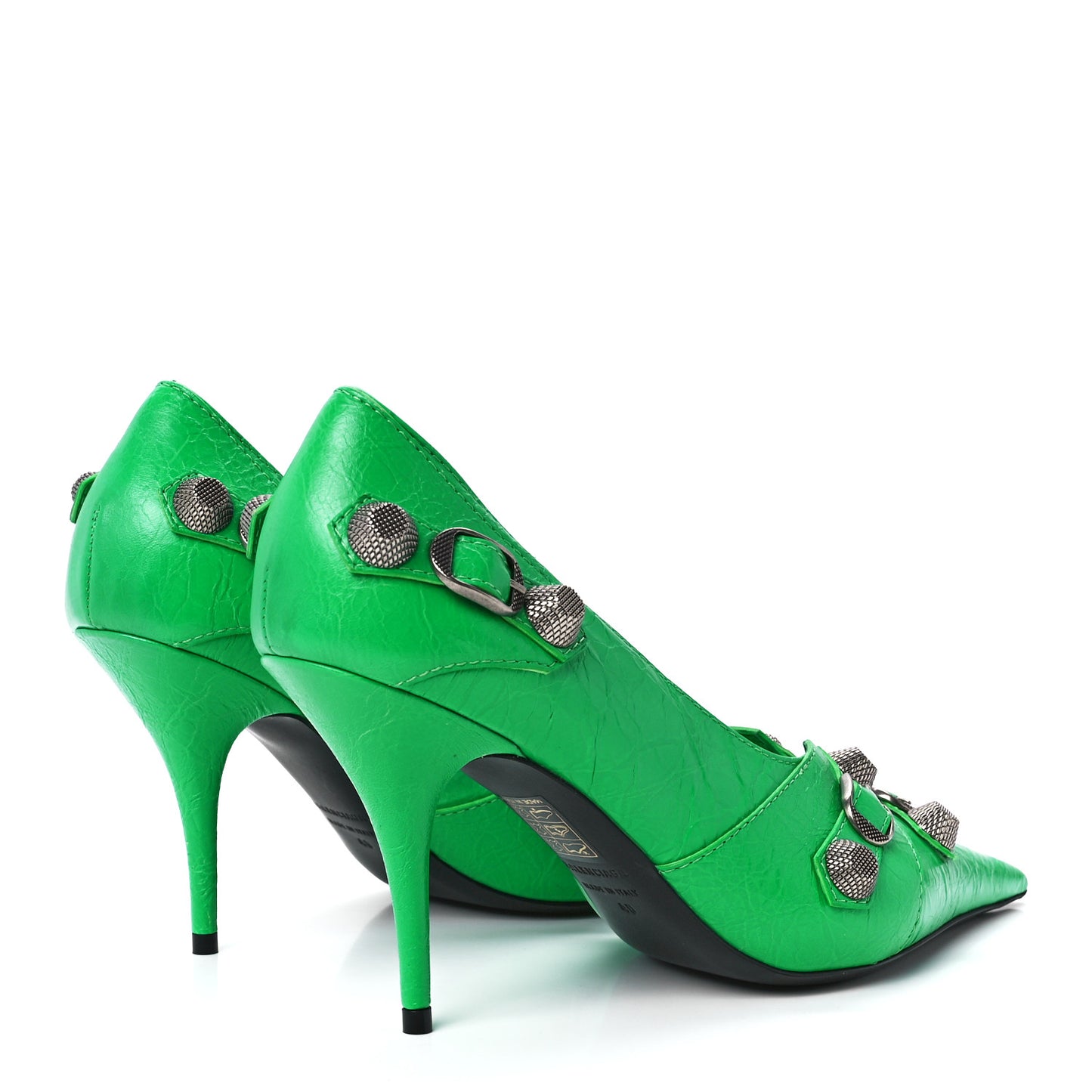 Agneau Arena Cagole 90mm Pumps 40 Vivid Green