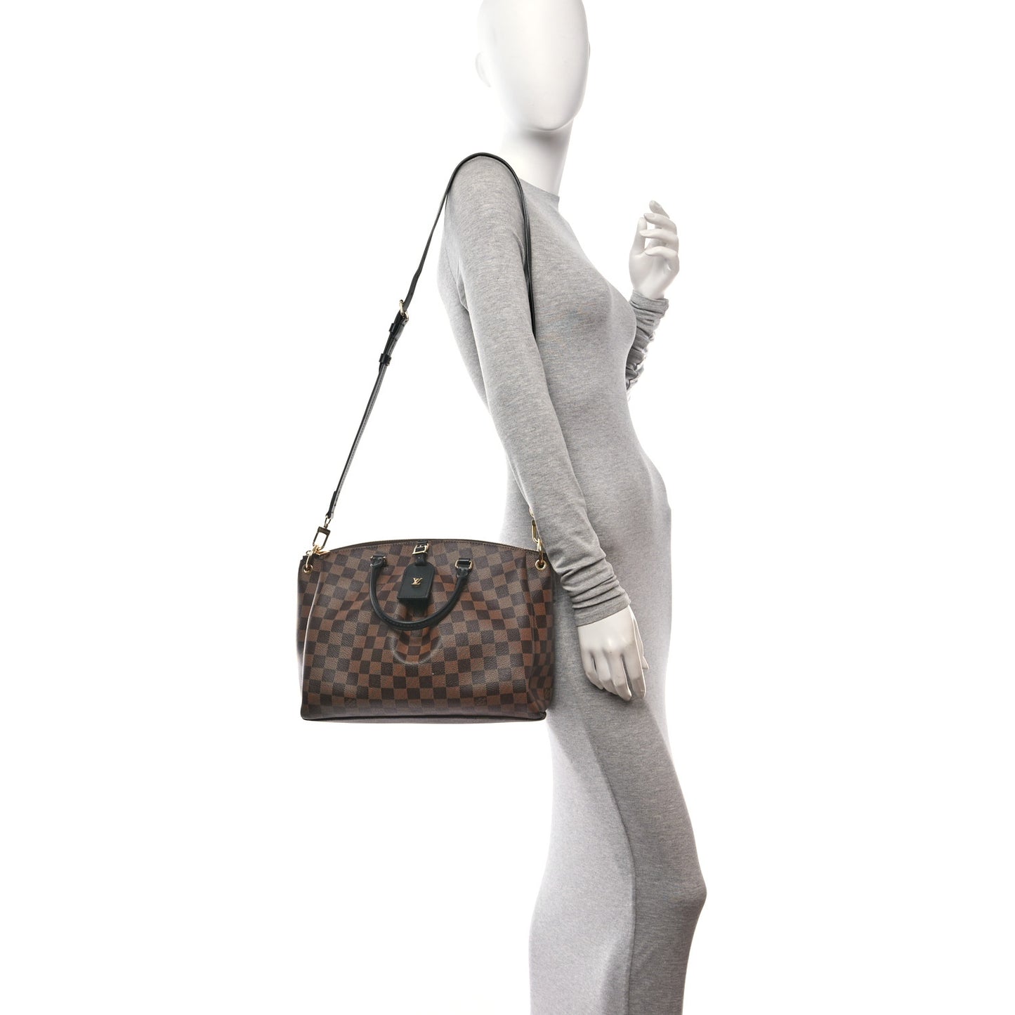 Damier Ebene Odeon Tote MM Black