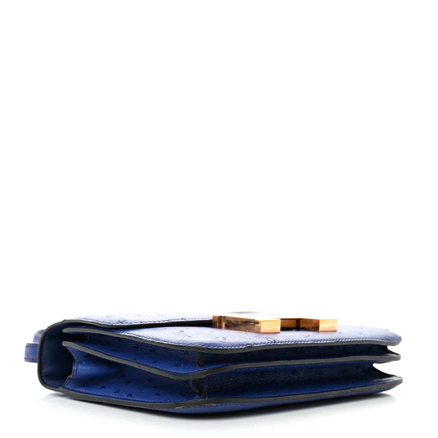 Ostrich Constance 18 Bleu Saphir