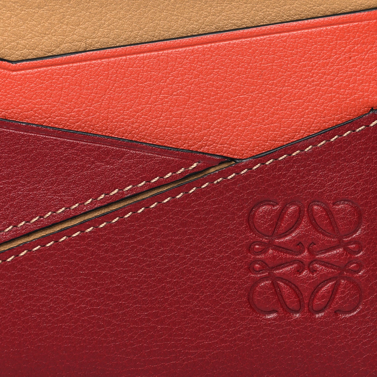 Loewe Calfskin Puzzle Colorblock Card Holder Multicolor 8 of 11