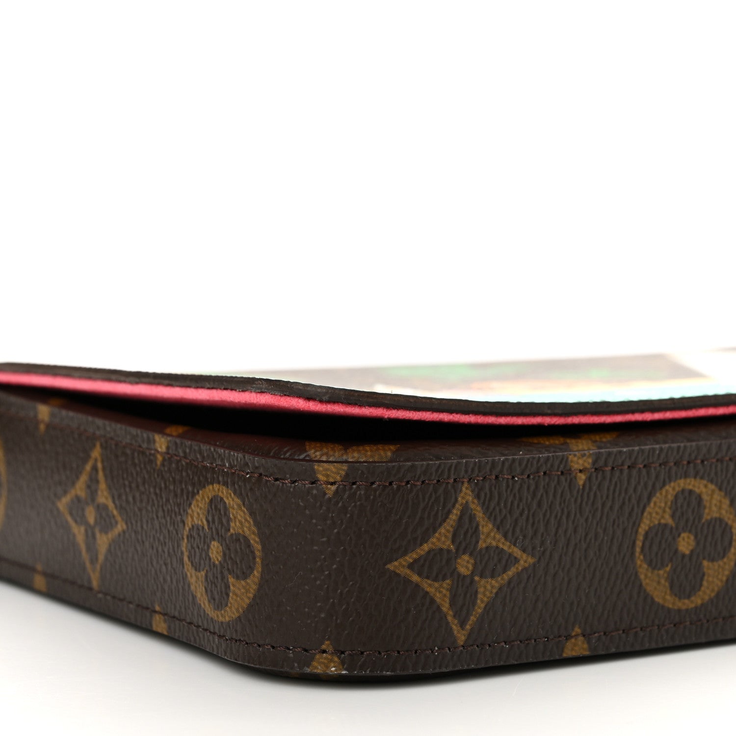 Louis Vuitton Monogram 2023 Christmas Animation Sailing Pochette Felicie Chain Wallet Dragonfruit Pink 8 of 10