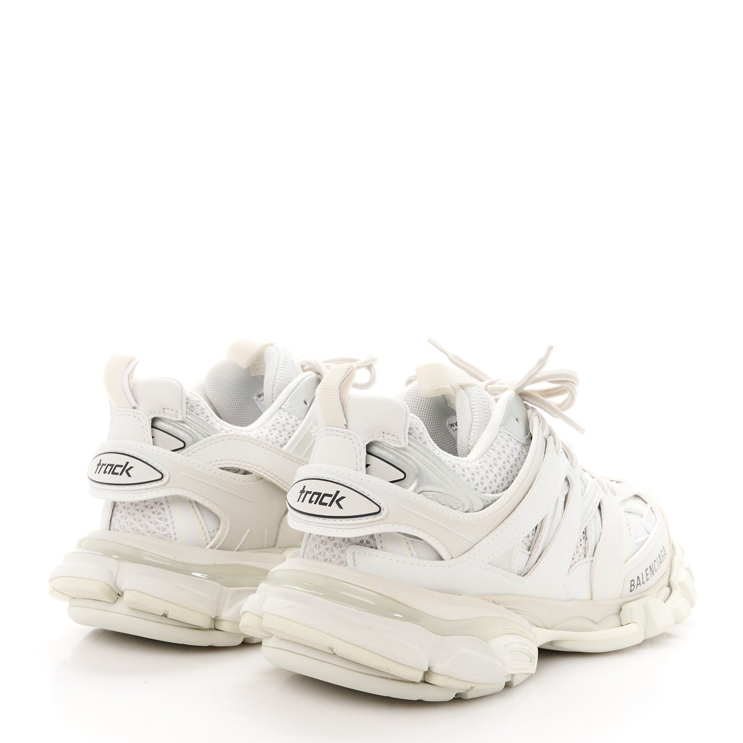 Rubber Mesh Fabric Monocolor Recycled Sole Womens Track Sneakers 38 White