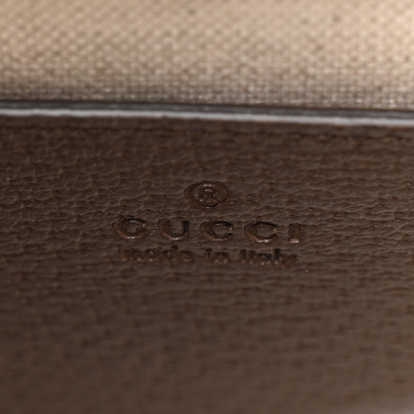 Monogram Jumbo GG Textured Dollar Calfskin Mini Diana Tote Bag Camel Ebony New Acero