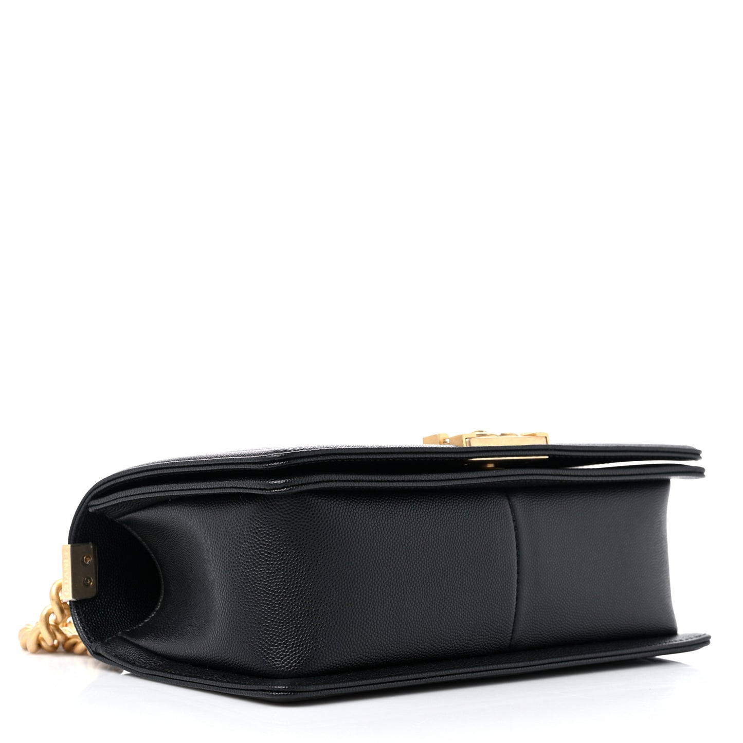 Caviar Quilted Medium Boy Flap Black