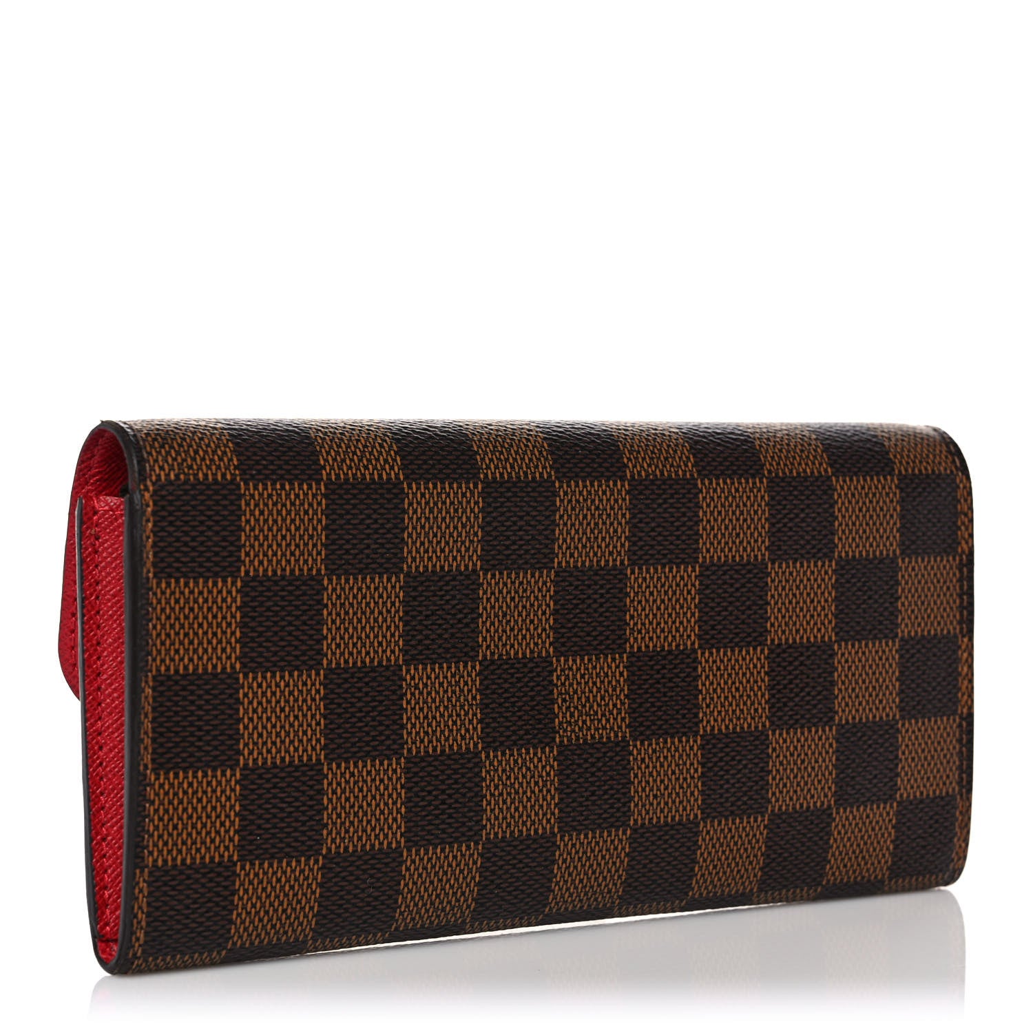 Louis Vuitton Damier Ebene Emilie Wallet Red 3 of 10