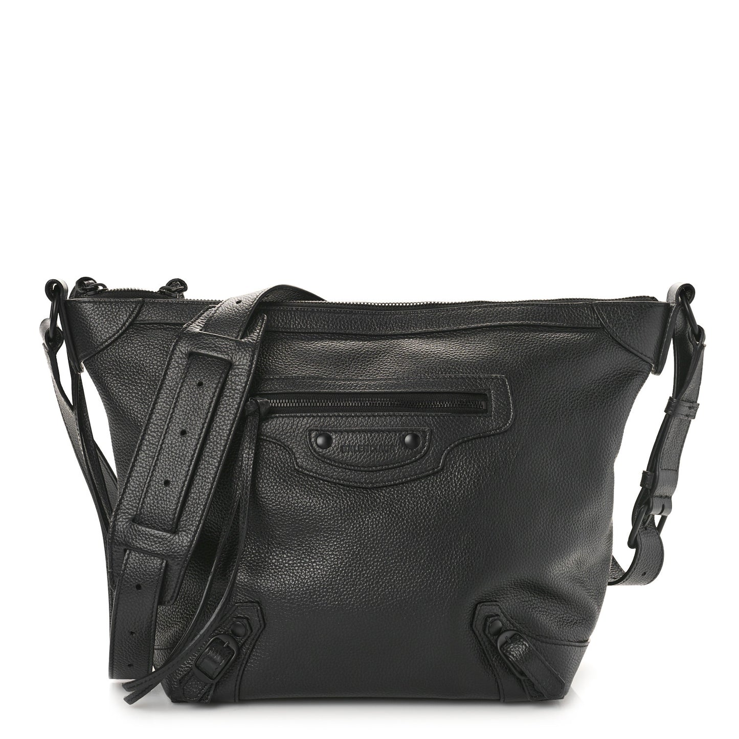 Grained Calfskin Black Hardware Small Neo Classic Hobo Black