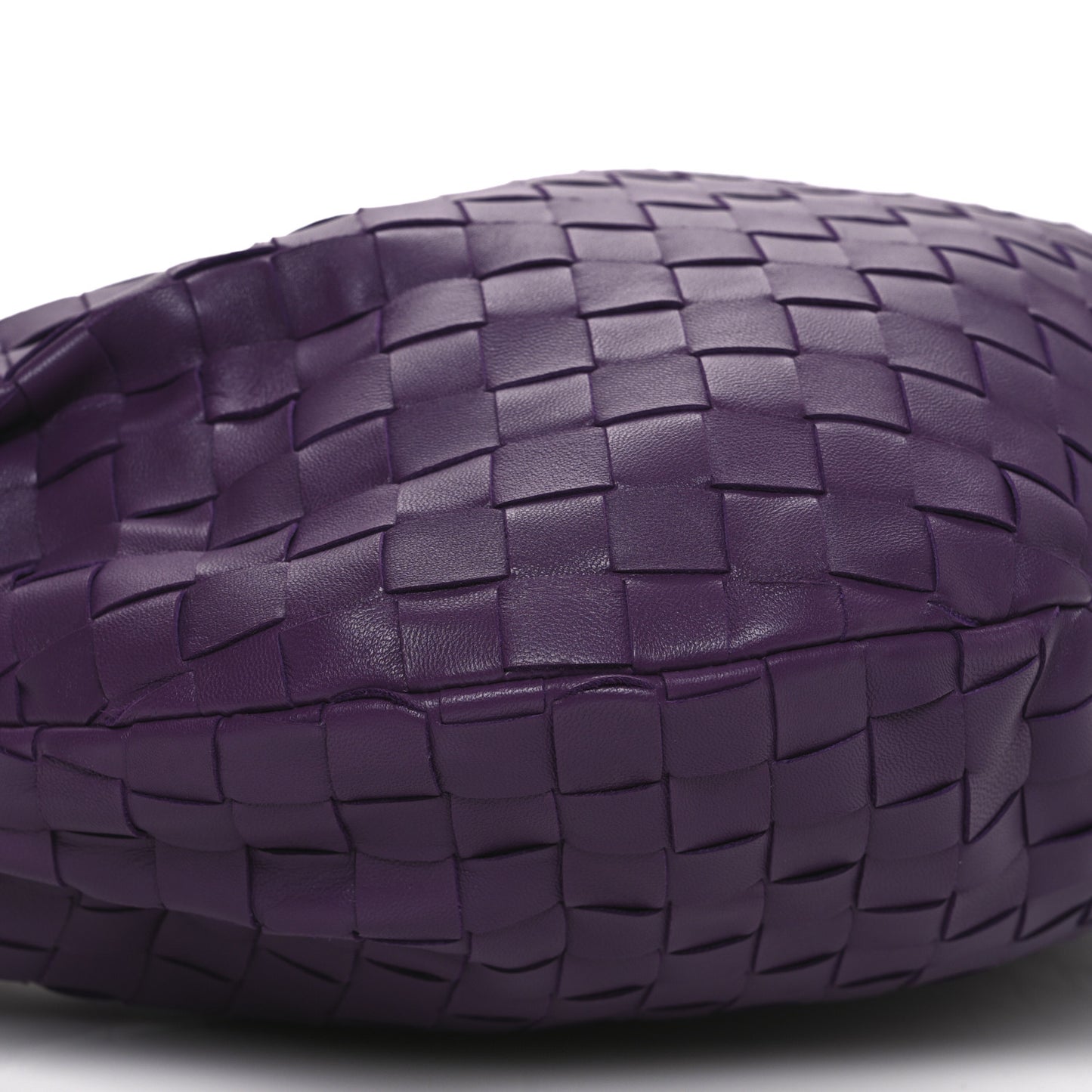 Nappa Intrecciato Teen Jodie Hobo Eggplant