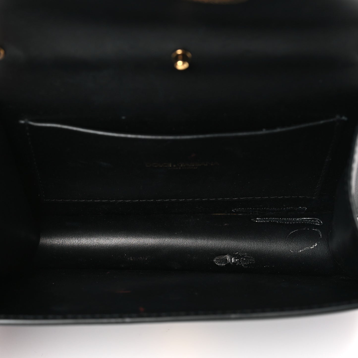 Smooth Calfskin Small Devotion Envelope Top Handle Bag Black