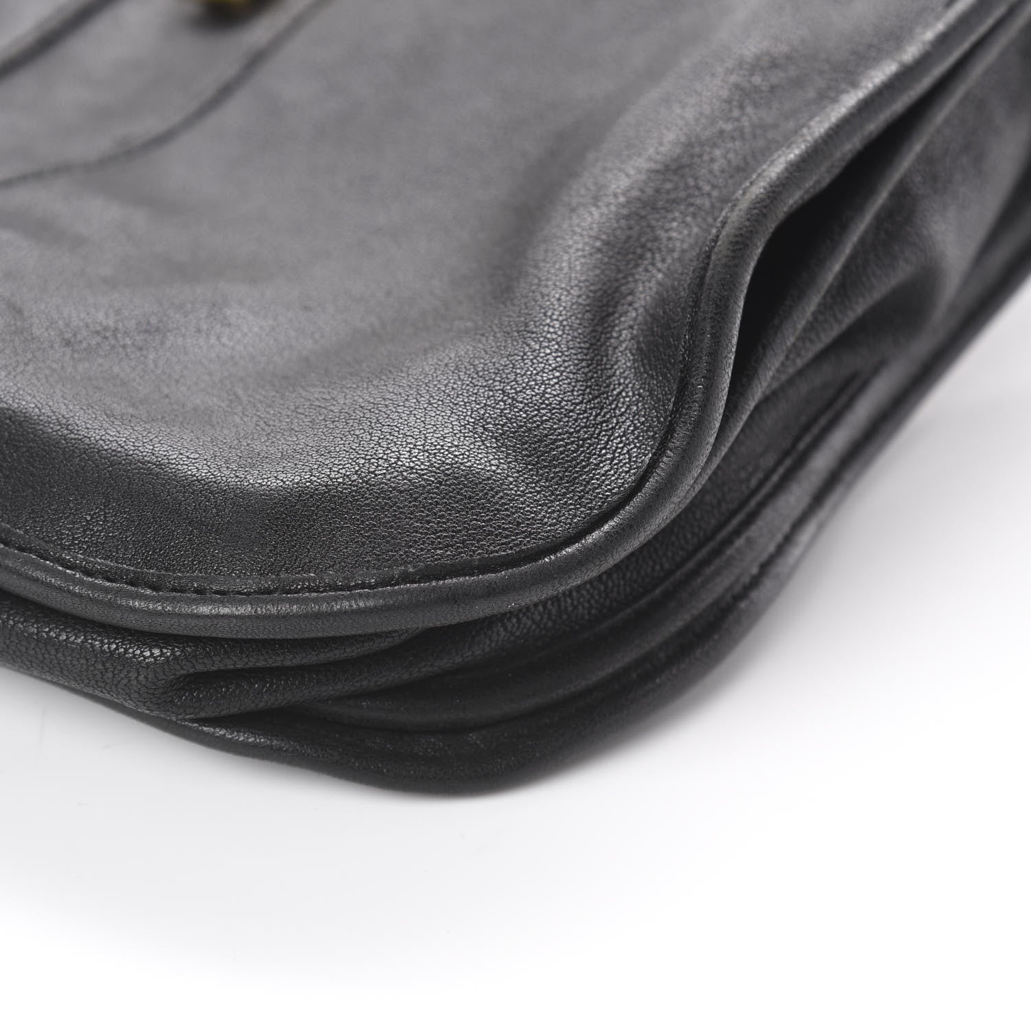 Saint Laurent Sheepskin Medium Chyc Shoulder Bag Black 6 of 8