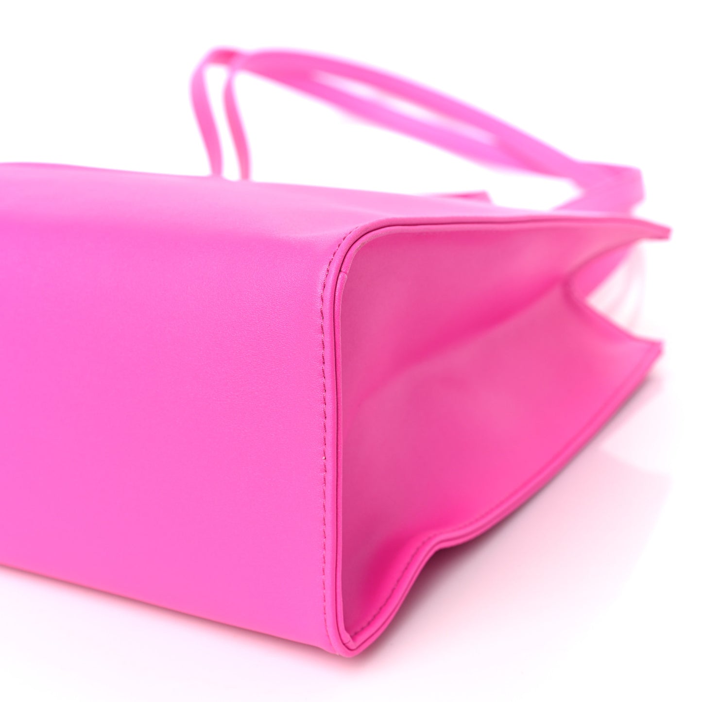 Vegan Leather Medium Shopping Bag Azalea
