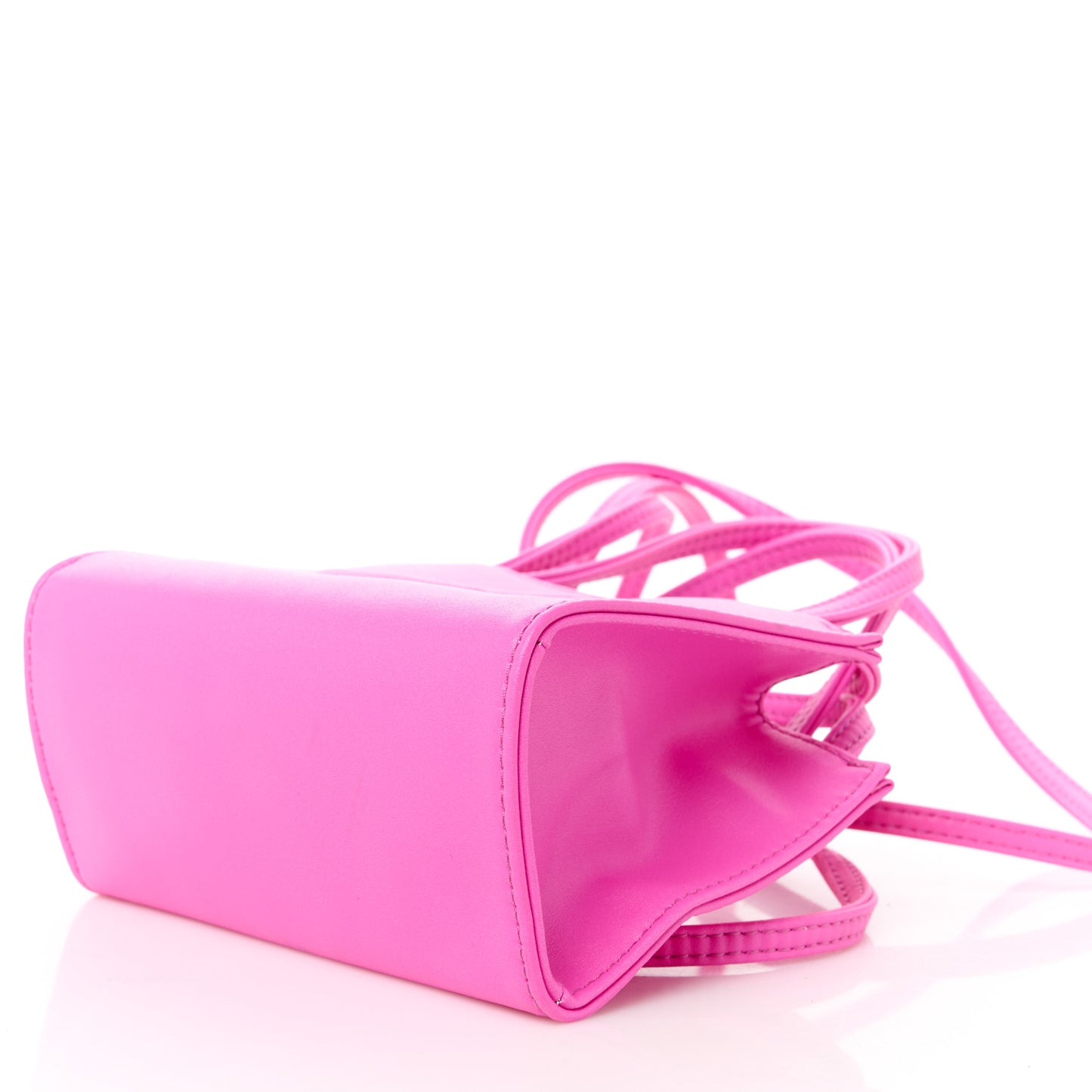 Vegan Leather Small Shopping Bag Azalea