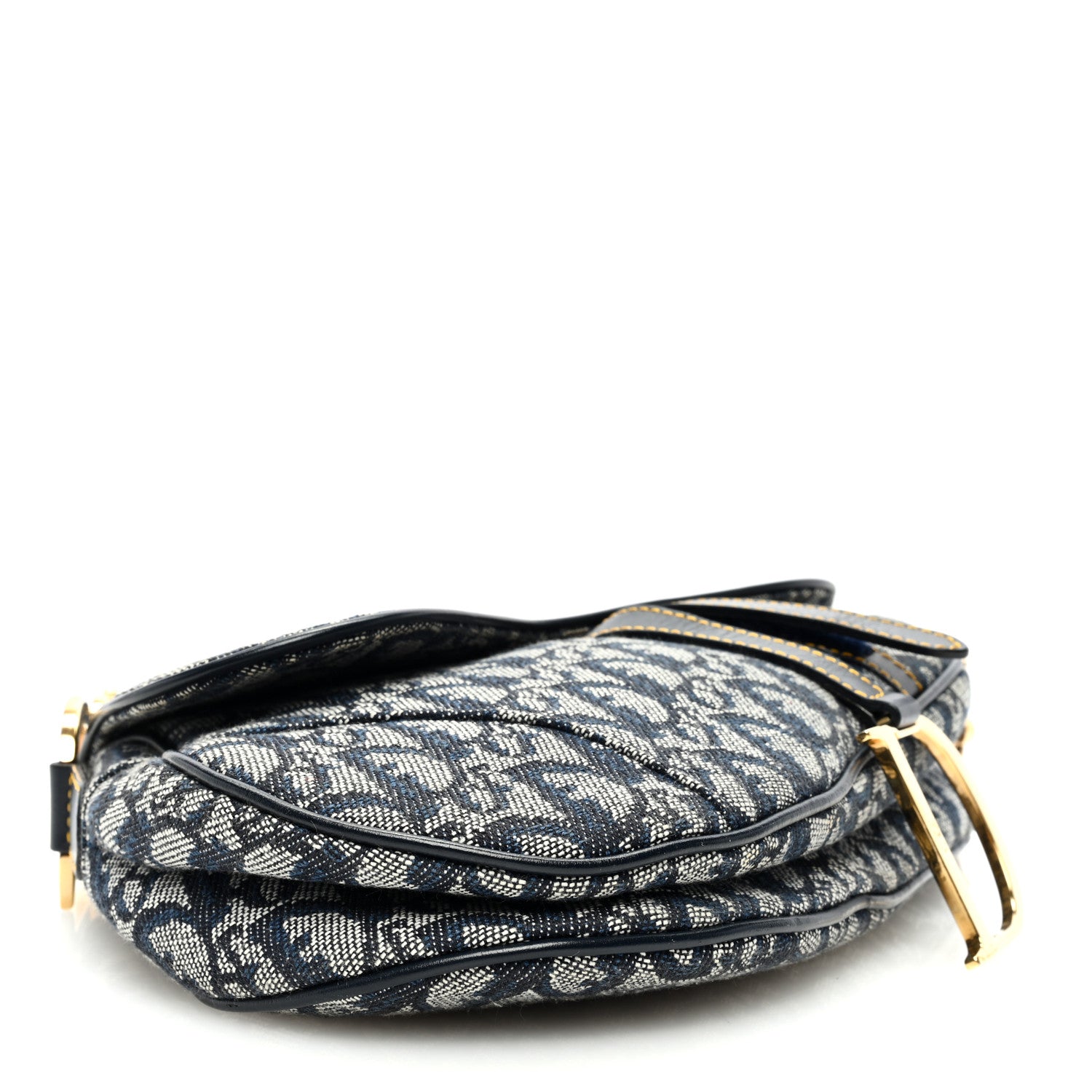 Christian Dior Monogram Saddle Bag Blue 4 of 10