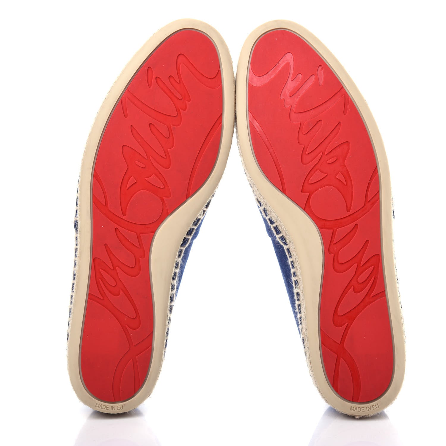 Christian Louboutin Denim Papiougomme Espadrilles 41 Blue 6 of 10