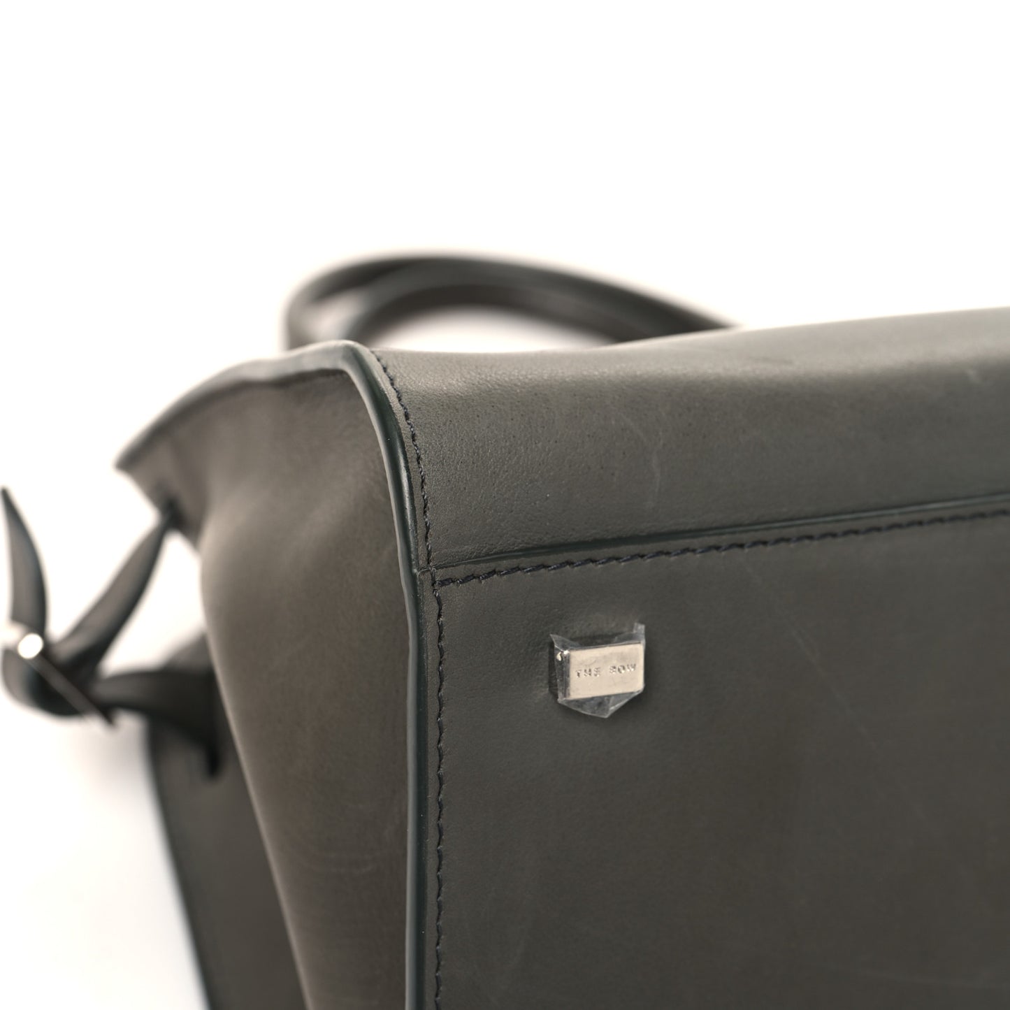 Polished Saddle Calfskin Soft Margaux 12 Koala Grey