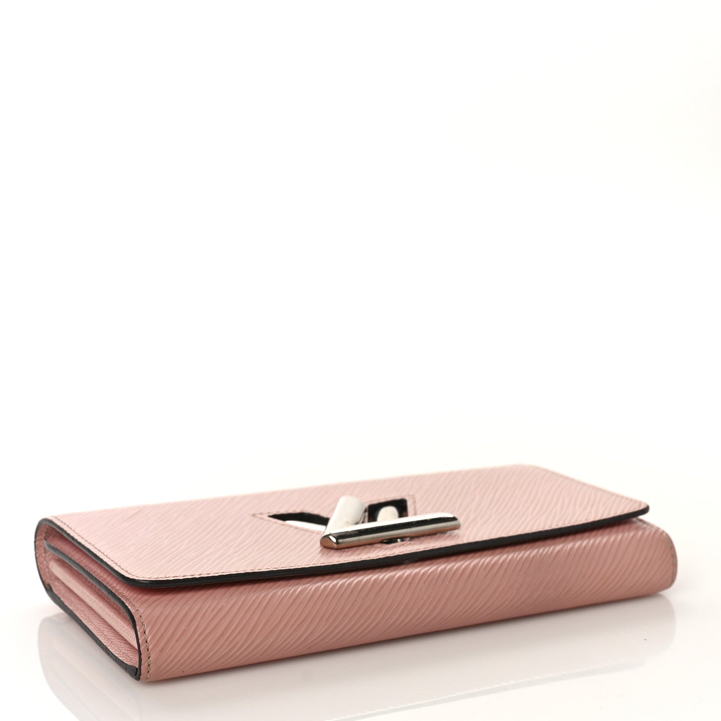 Epi Twist Wallet Rose Ballerine
