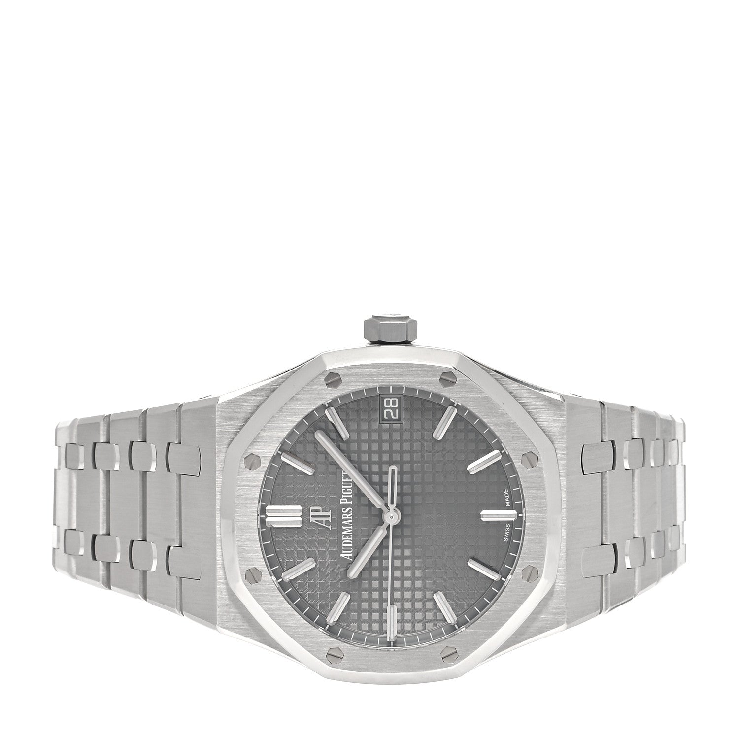 Audemars Piguet Stainless Steel 41mm Royal Oak Automatic Watch Grey 15500ST.OO.1220ST.02 2 of 4