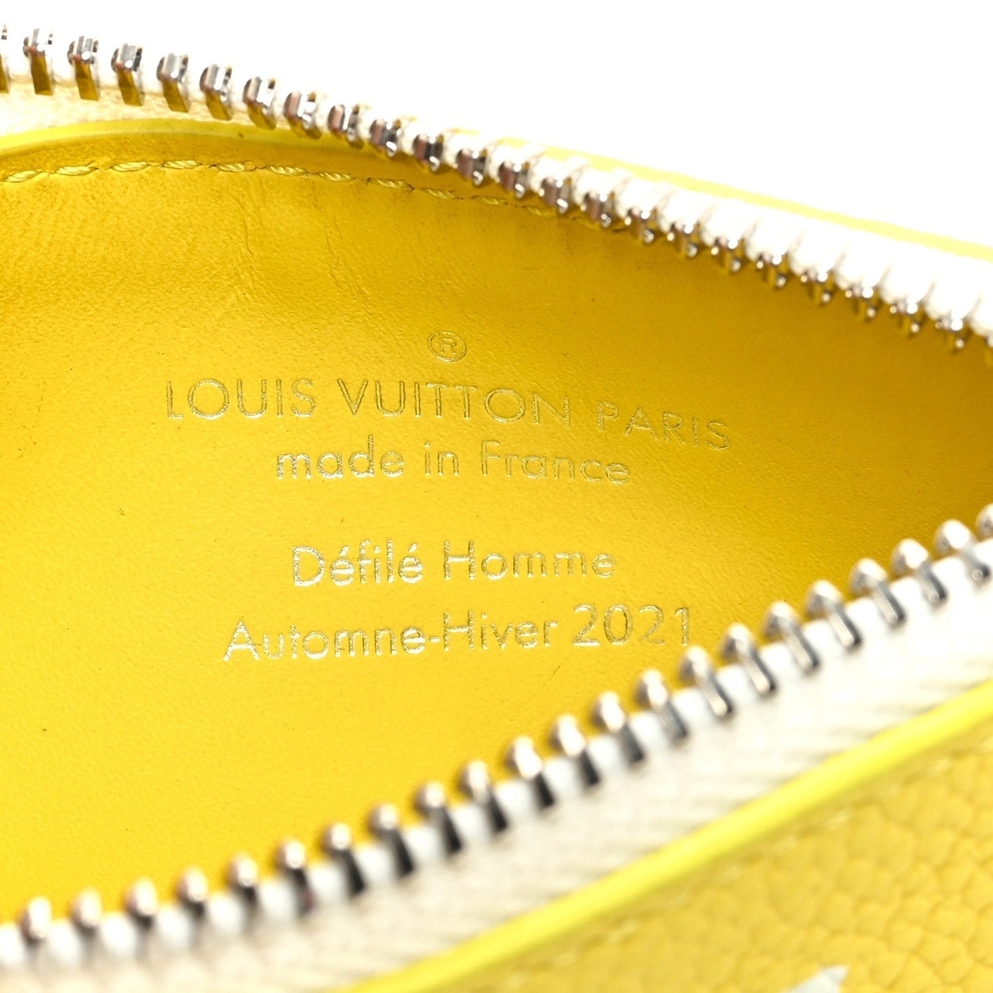Calfskin Everyday LV Key Pouch Jaune
