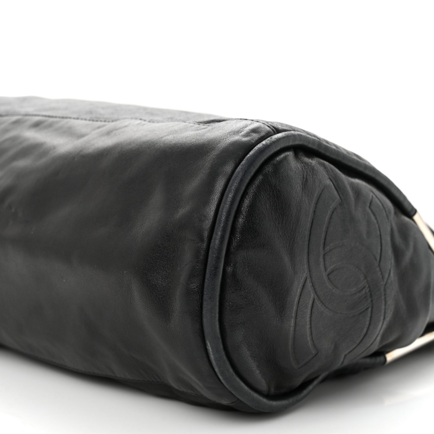 Lambskin Large Ultimate Soft Tote Black