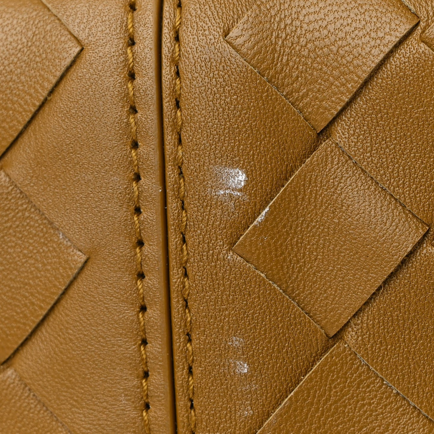 Nappa Intrecciato Small Flip Flap Tote Acorn Brass