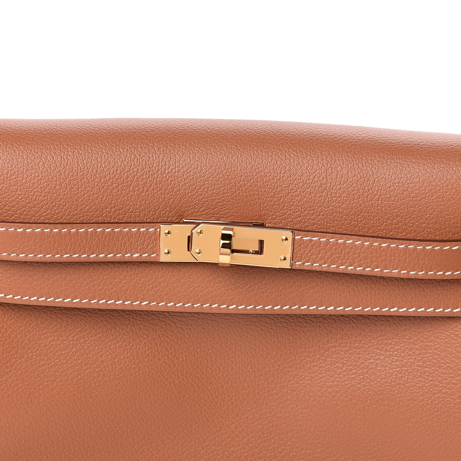 Hermes Evercolor Kelly Danse II Belt Bag Gold 10 of 11