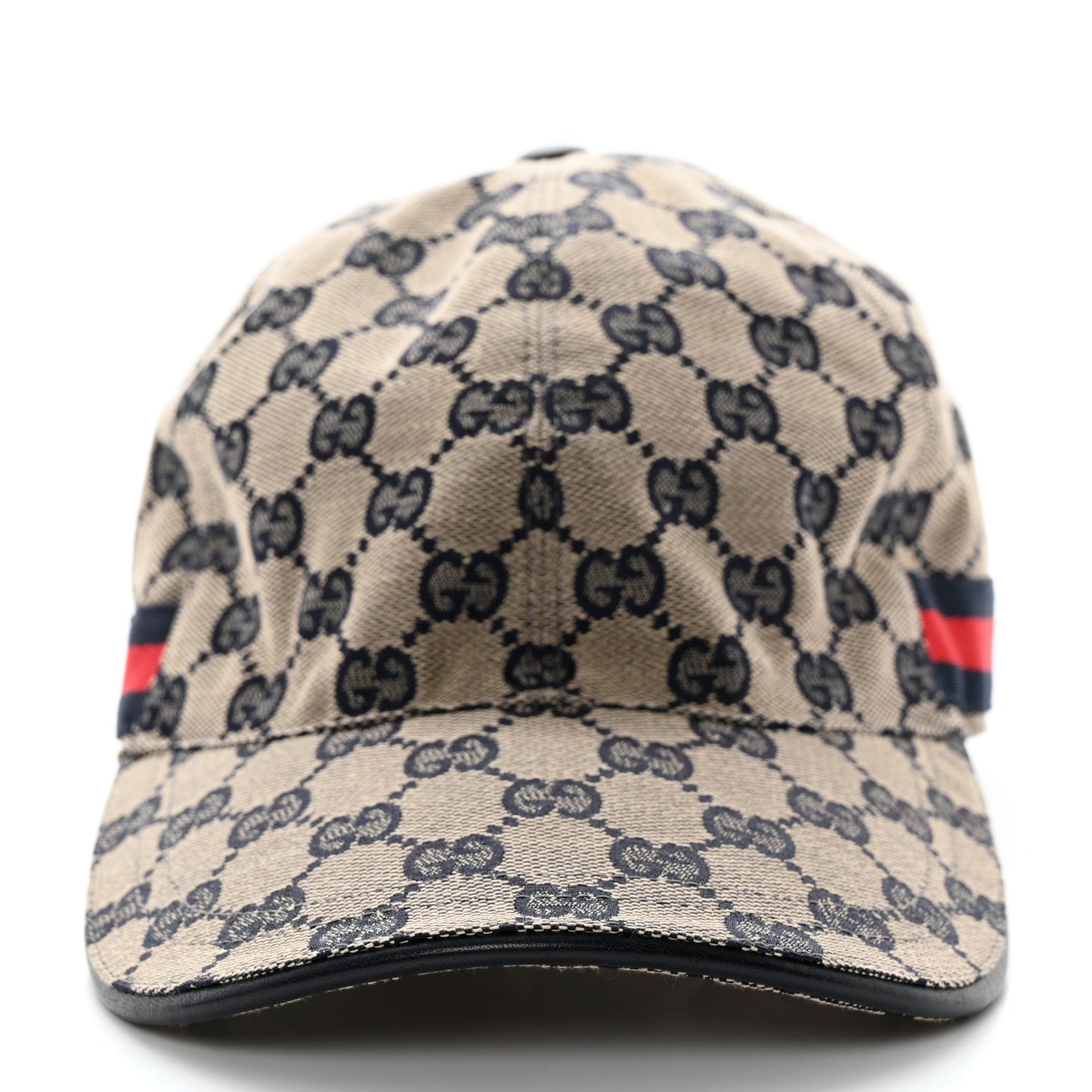 Monogram Web Baseball Hat M Beige Blue