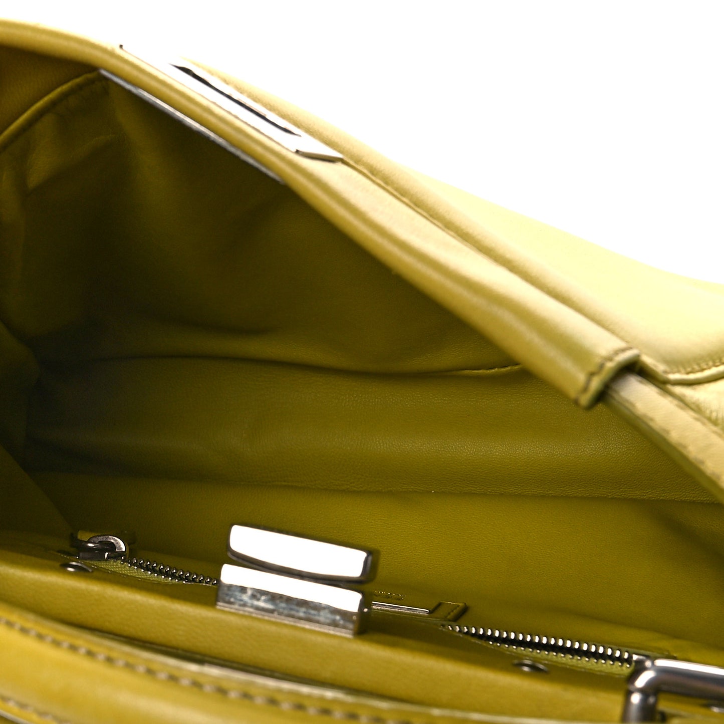 Nappa Mini Peekaboo Iconic Satchel Lime