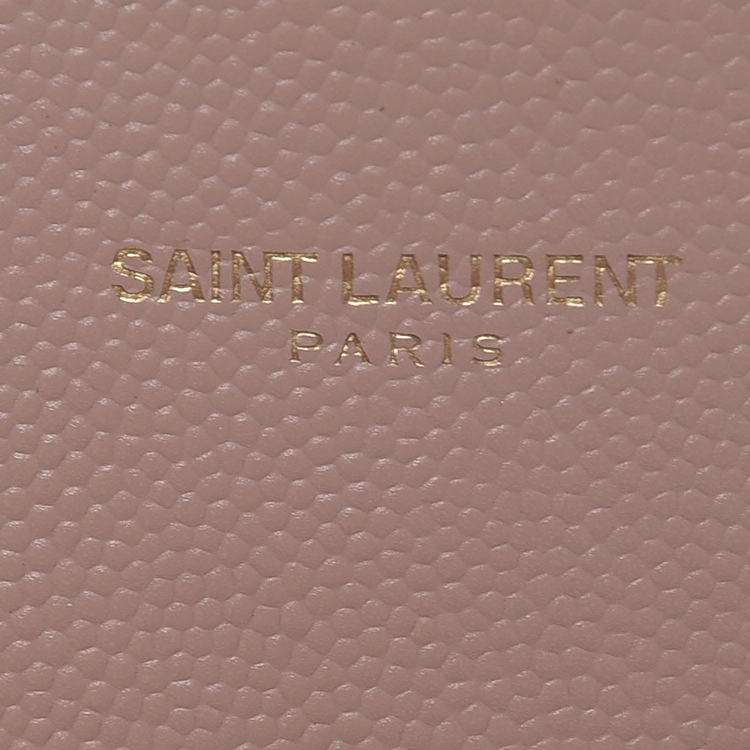 Saint Laurent Grain De Poudre Matelasse Chevron Monogram Wallet Pale Pink 6 of 12