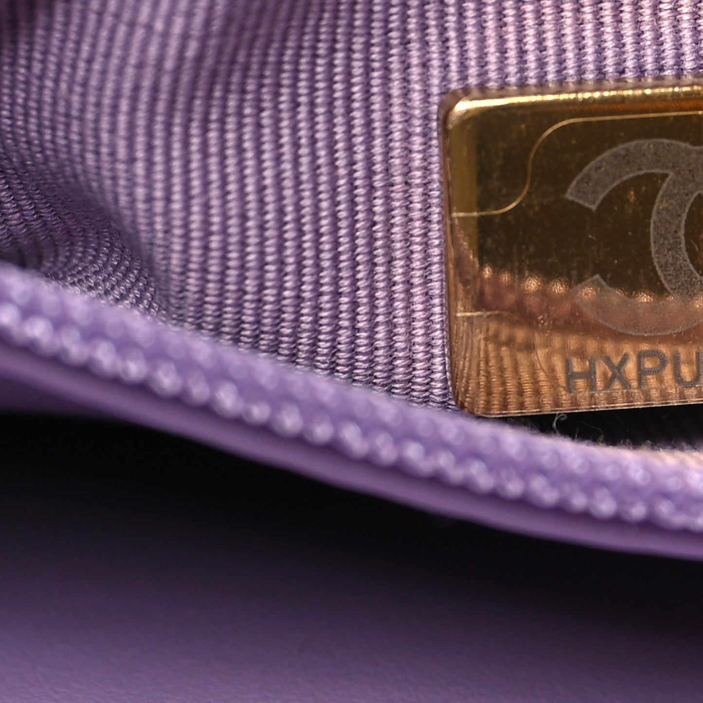 Shiny Aged Calfskin Quilted Nano Kelly Shopper Lilac