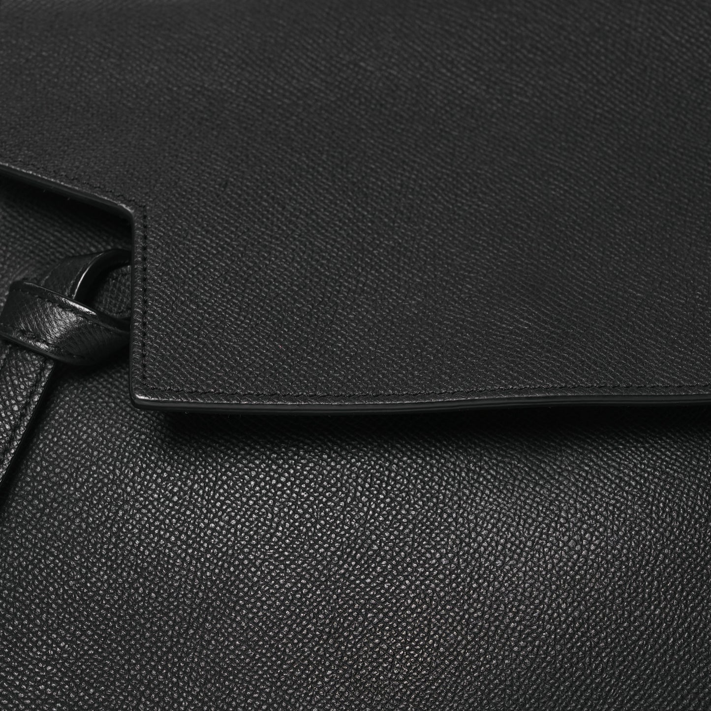 Grained Calfskin Mini Belt Bag Black