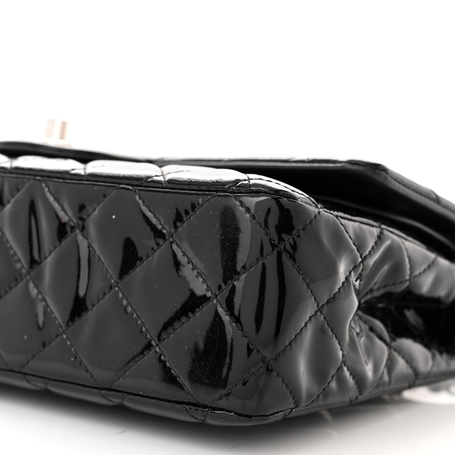 Chanel Patent Quilted Medium Double Flap Black 10 of 10