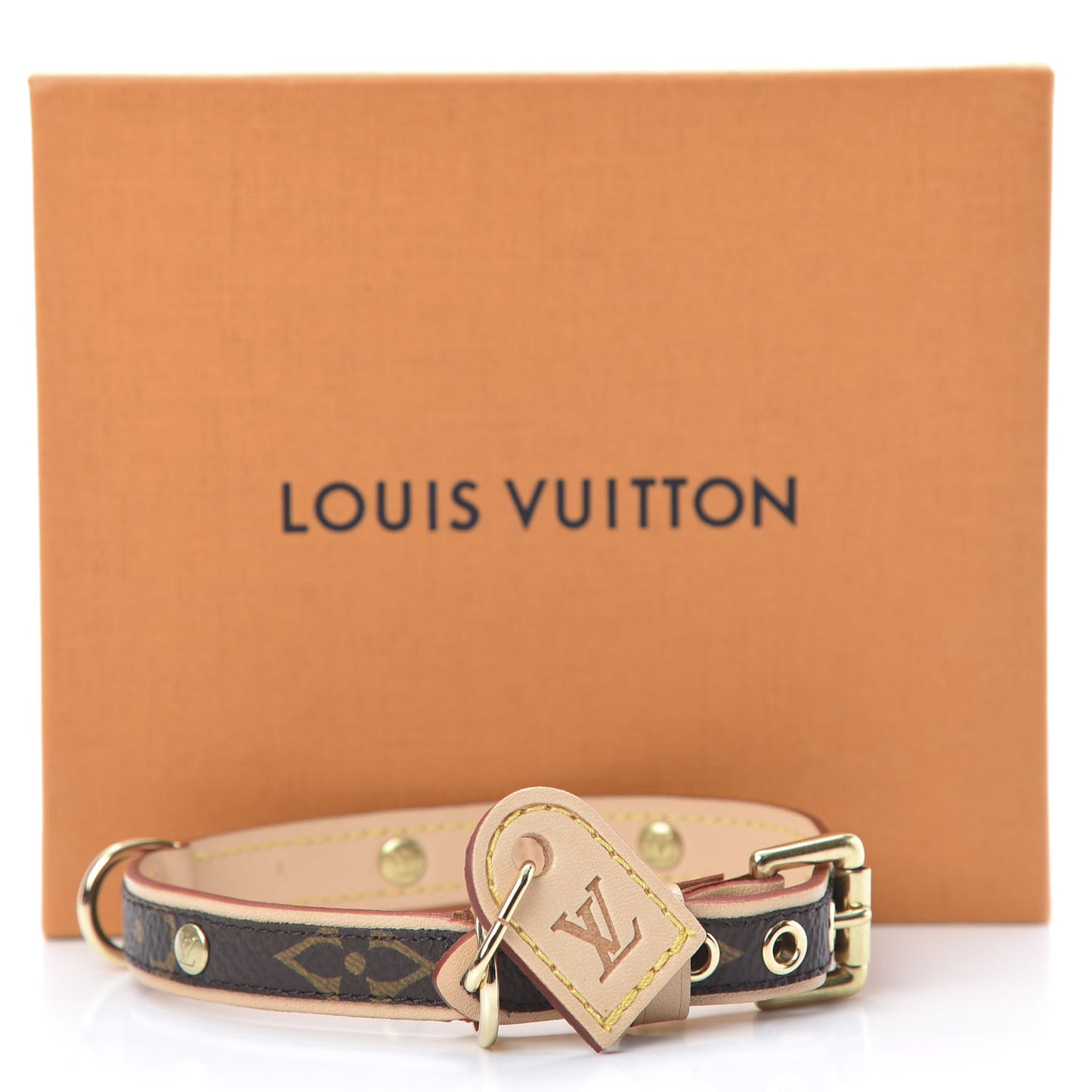 Monogram Baxter Dog Collar PM