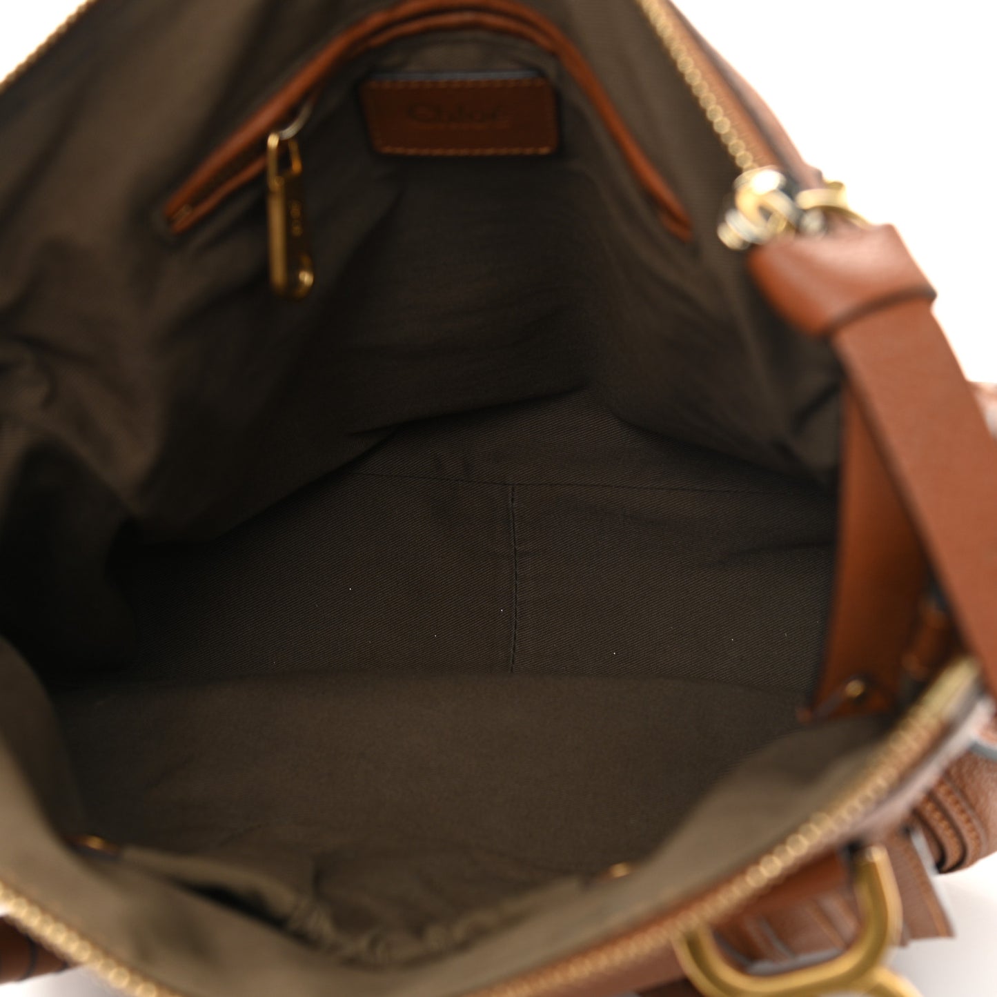 Calfskin Medium Marcie Satchel Tan